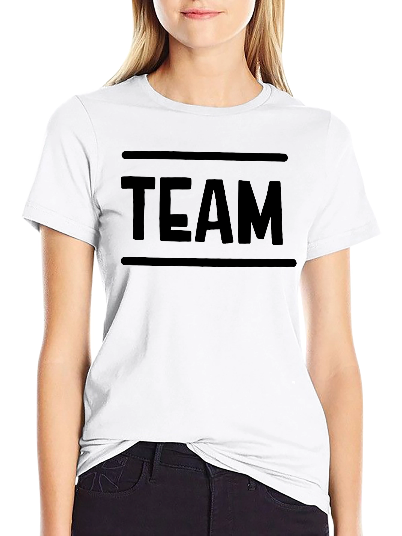 Black TEAM Graphic T-Shirt