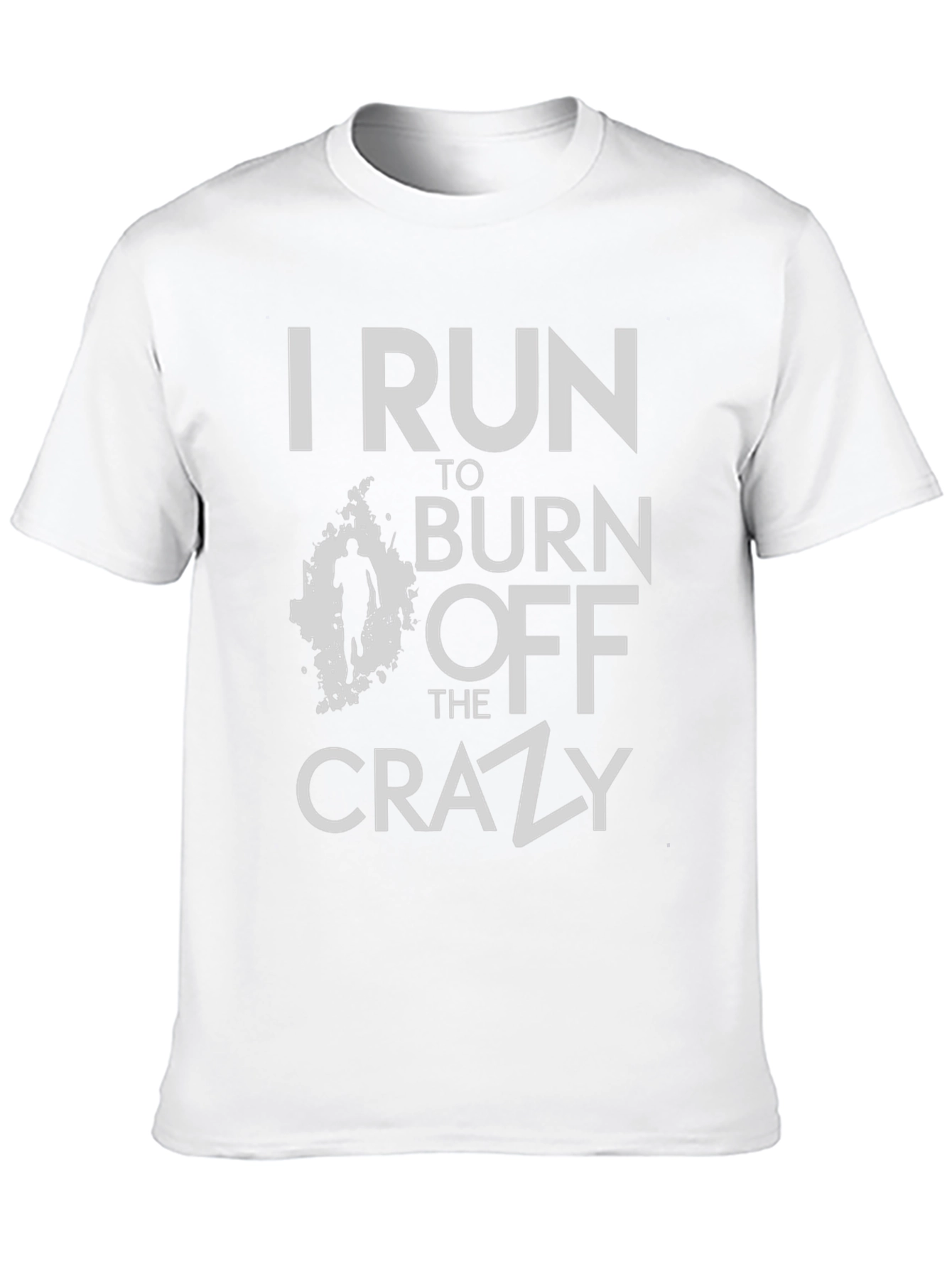 I Run to Burn Off the Crazy Black T-Shirt