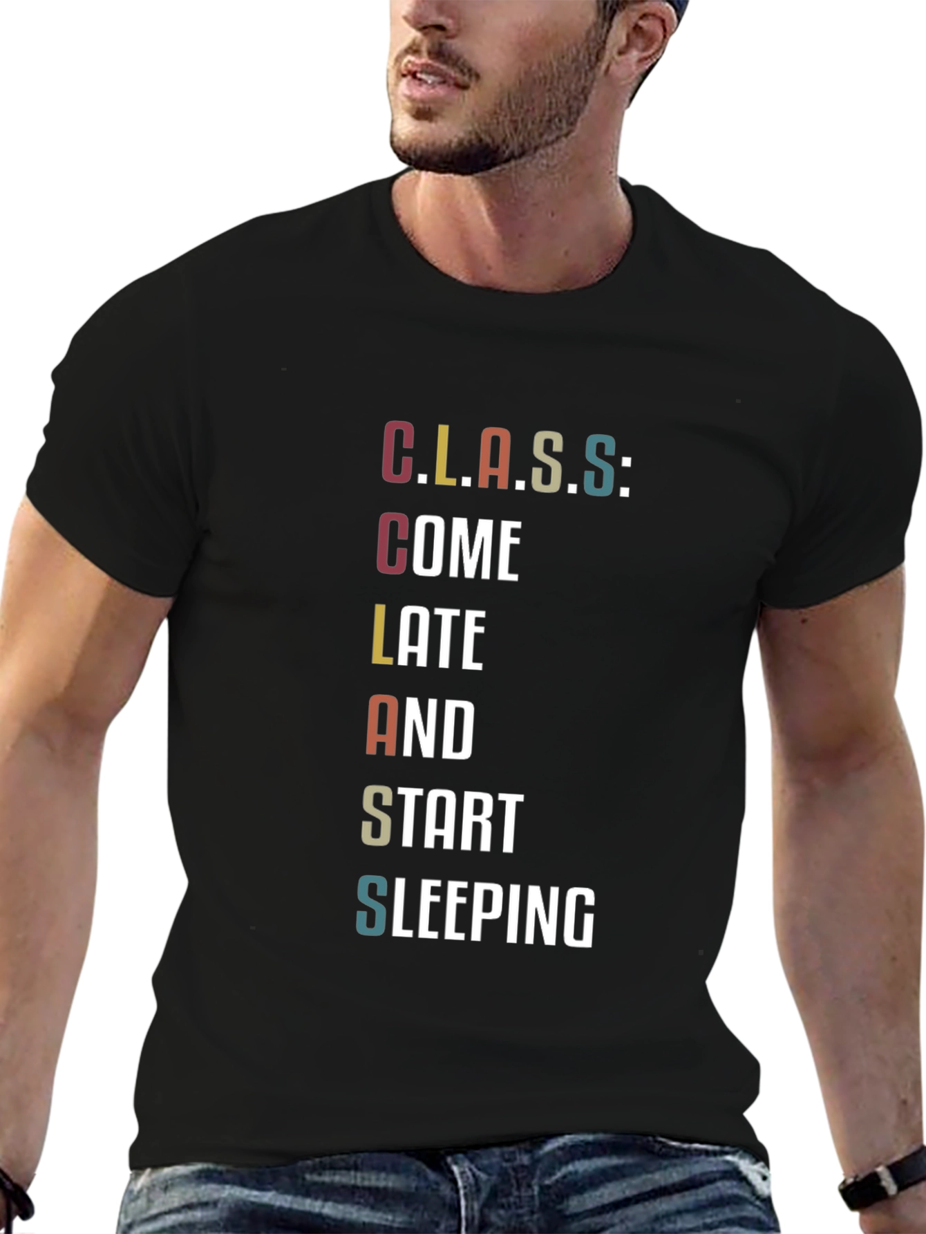 Funny Class Student Black T-Shirt