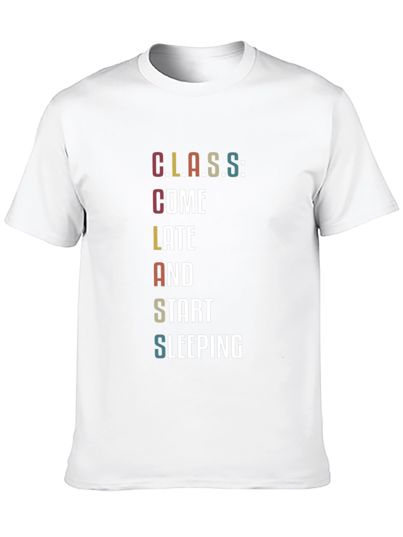 Funny Class Student Black T-Shirt