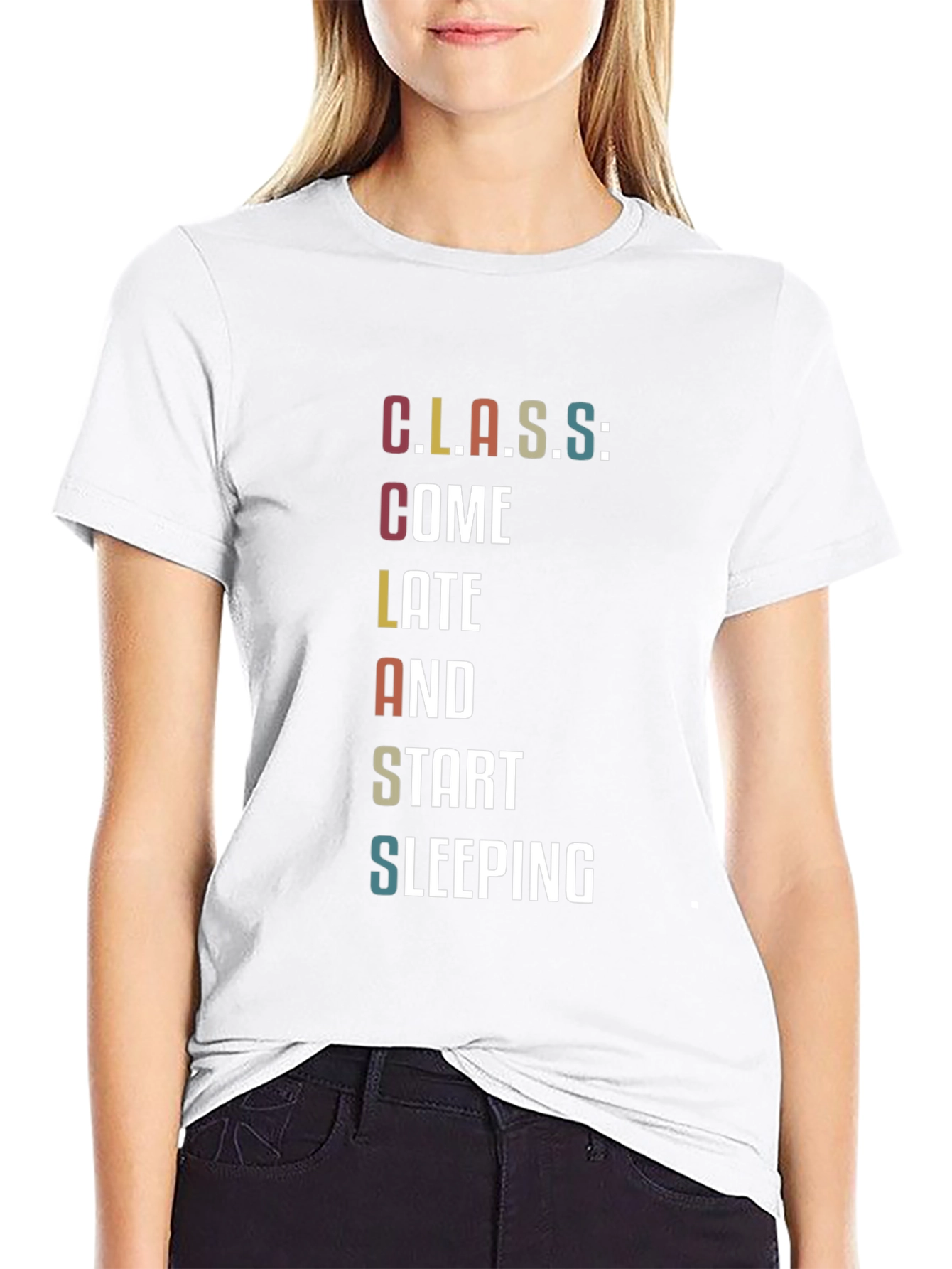 Funny Class Student Black T-Shirt