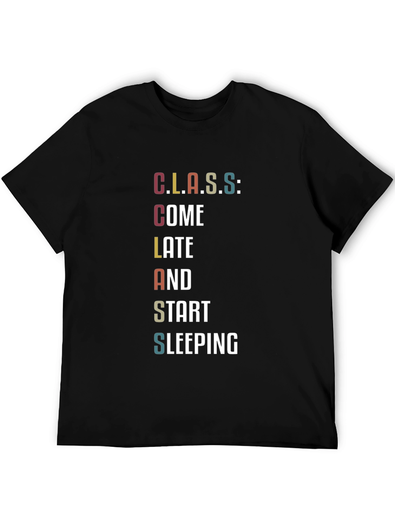 Funny Class Student Black T-Shirt