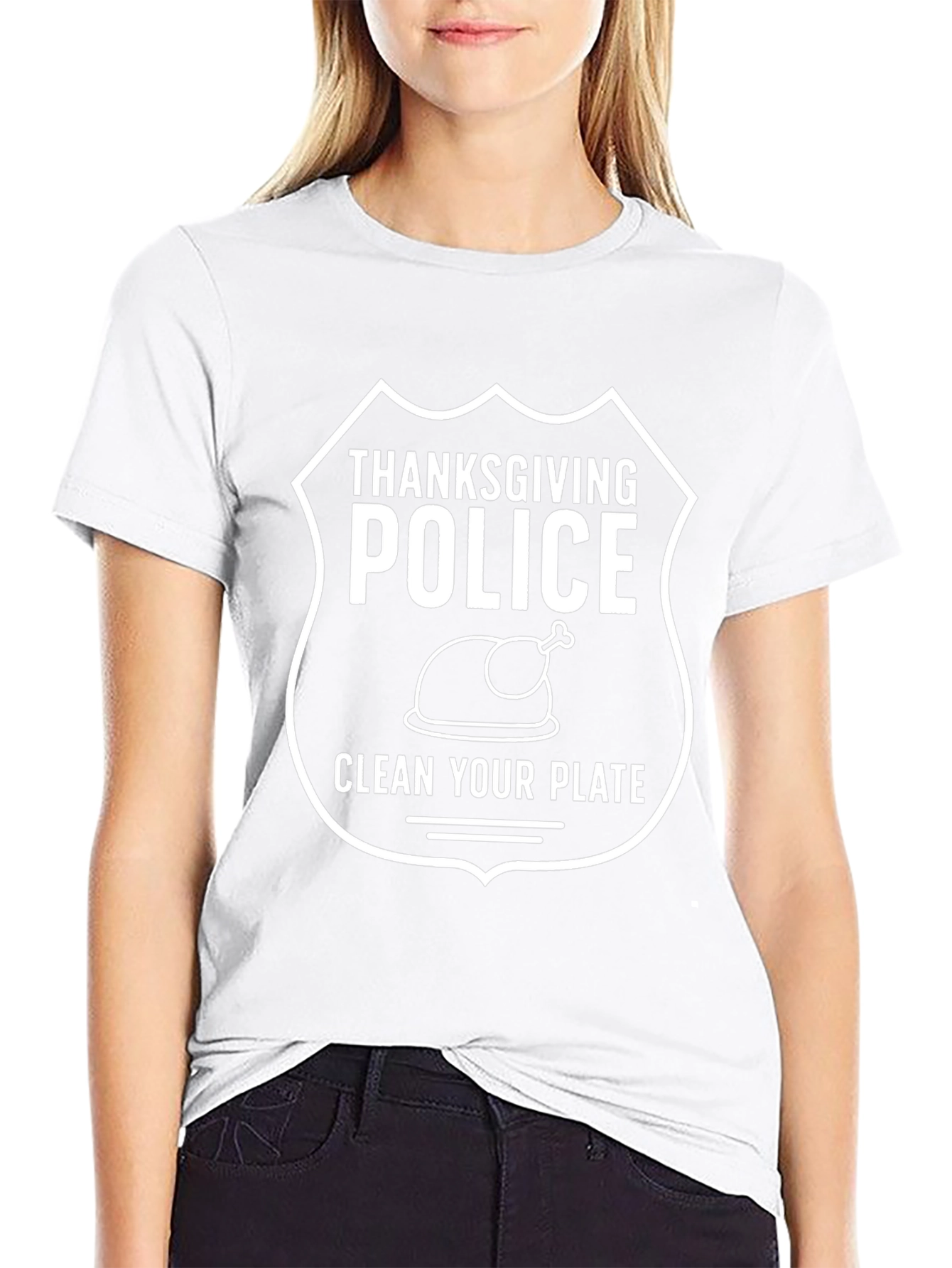 Thanksgiving Police Clean Your Plate T-Shirt