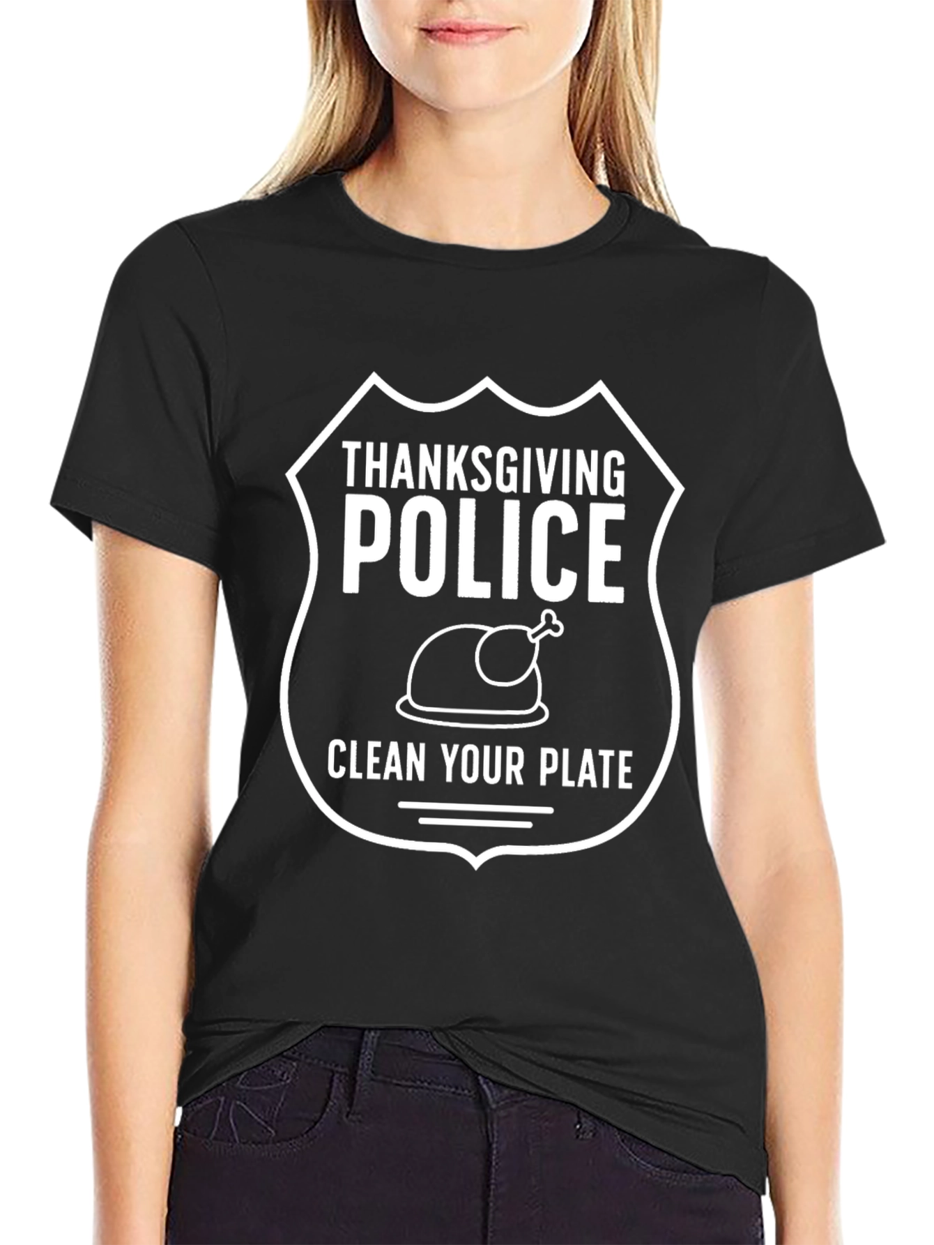 Thanksgiving Police Clean Your Plate T-Shirt