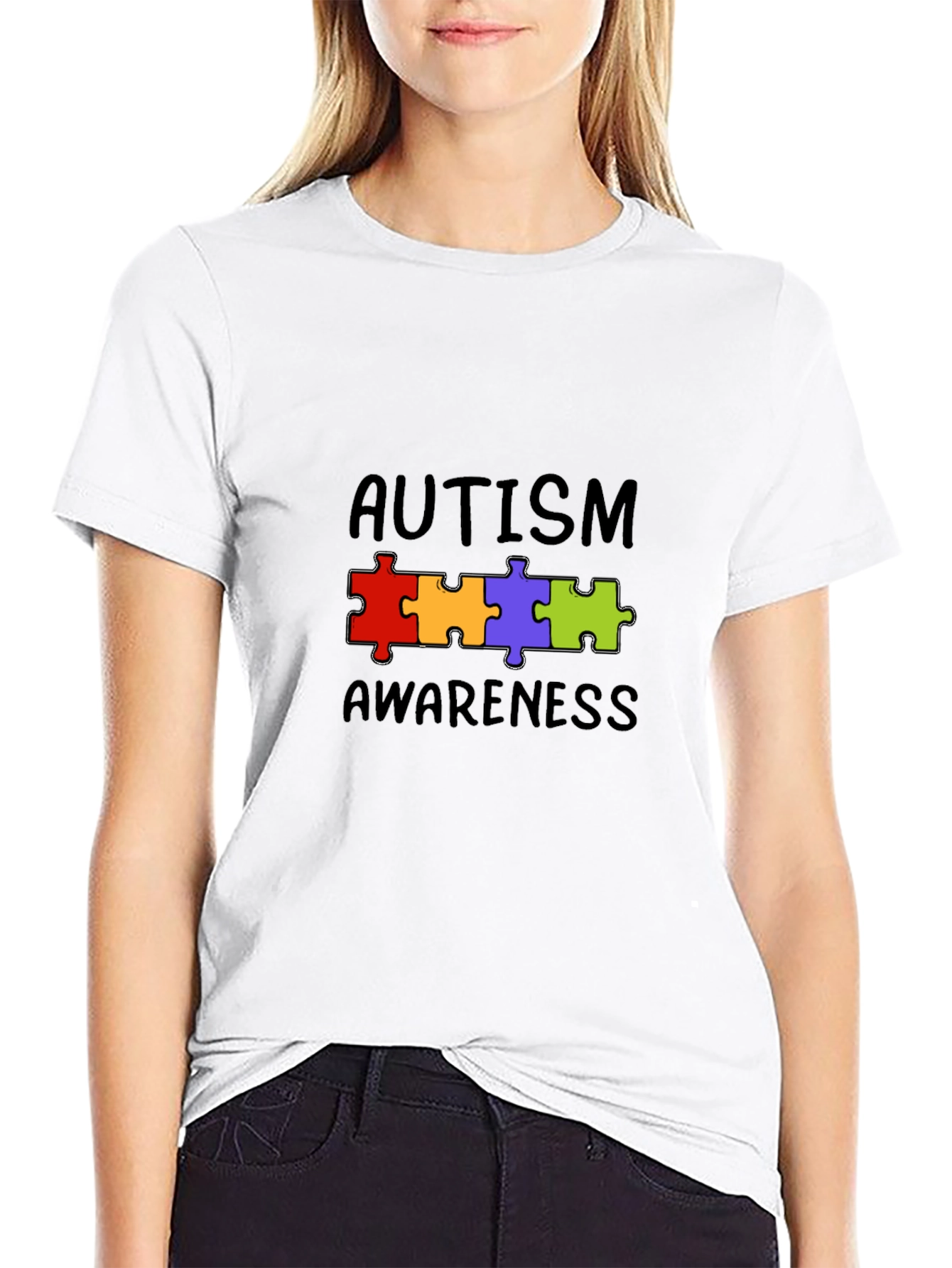 Autism Awareness Puzzle Piece Graphic Tee