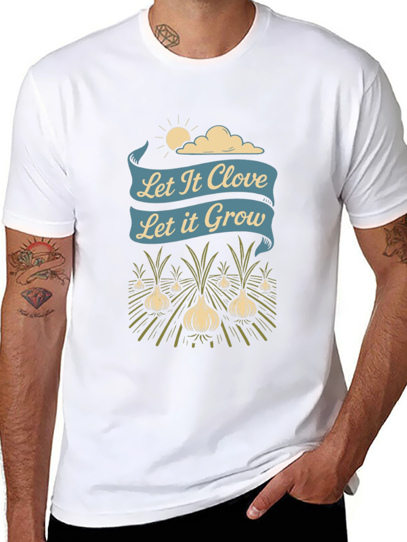 Let It Clove Let It Grow Black Graphic Tee