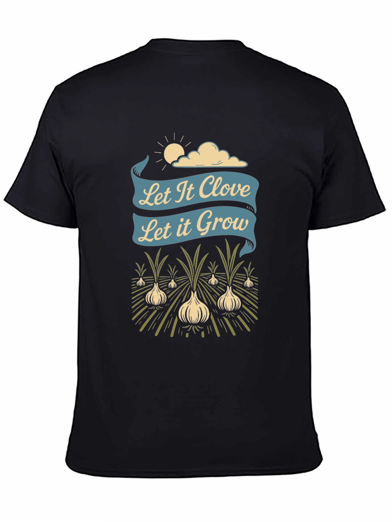 Let It Clove Let It Grow Black Graphic Tee