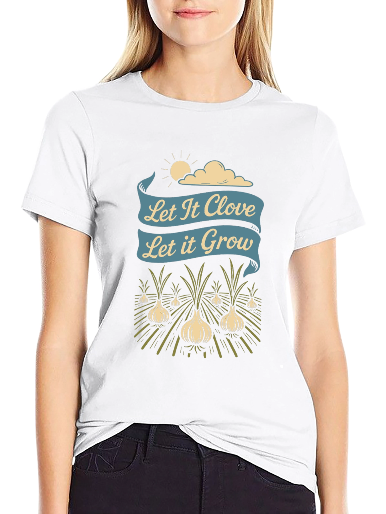 Let It Clove Let It Grow Black Graphic Tee