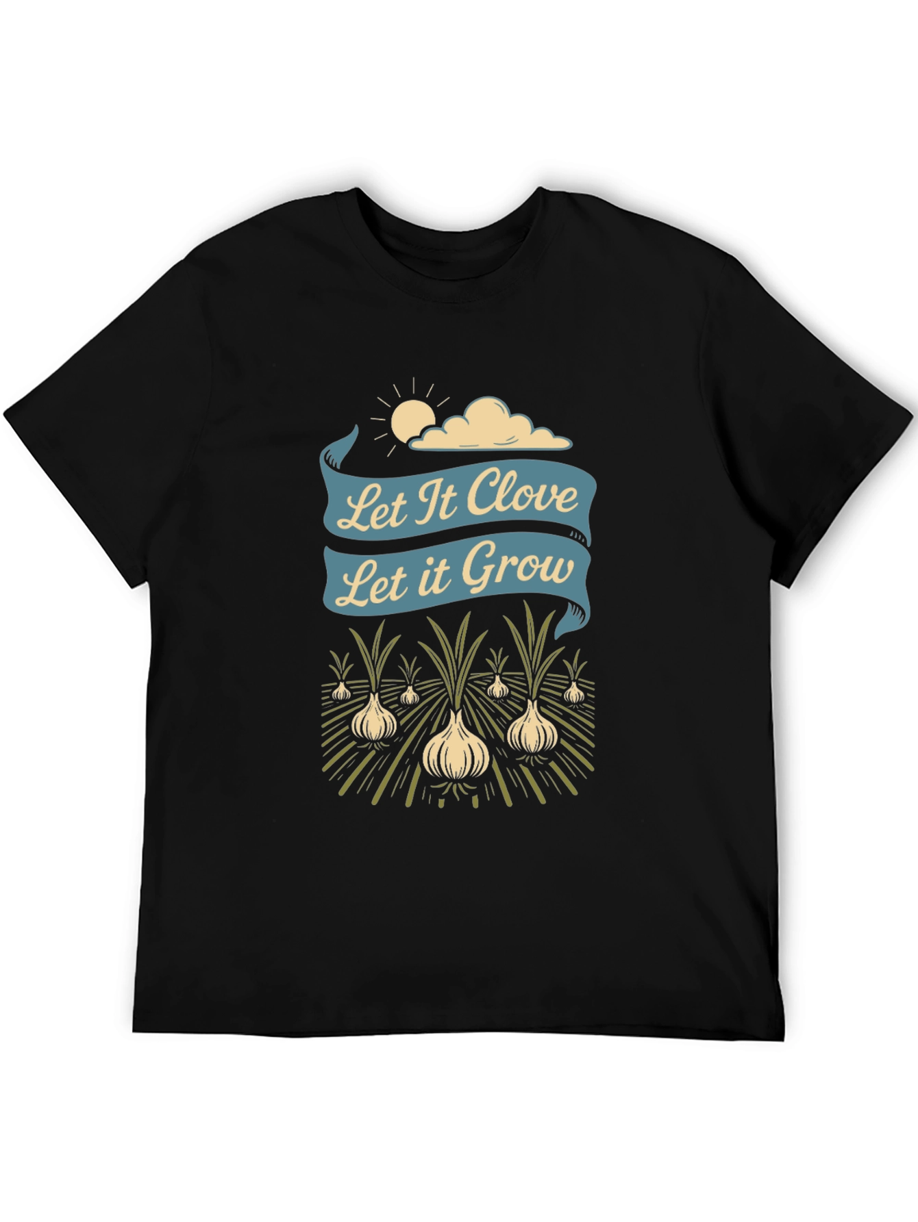 Let It Clove Let It Grow Black Graphic Tee