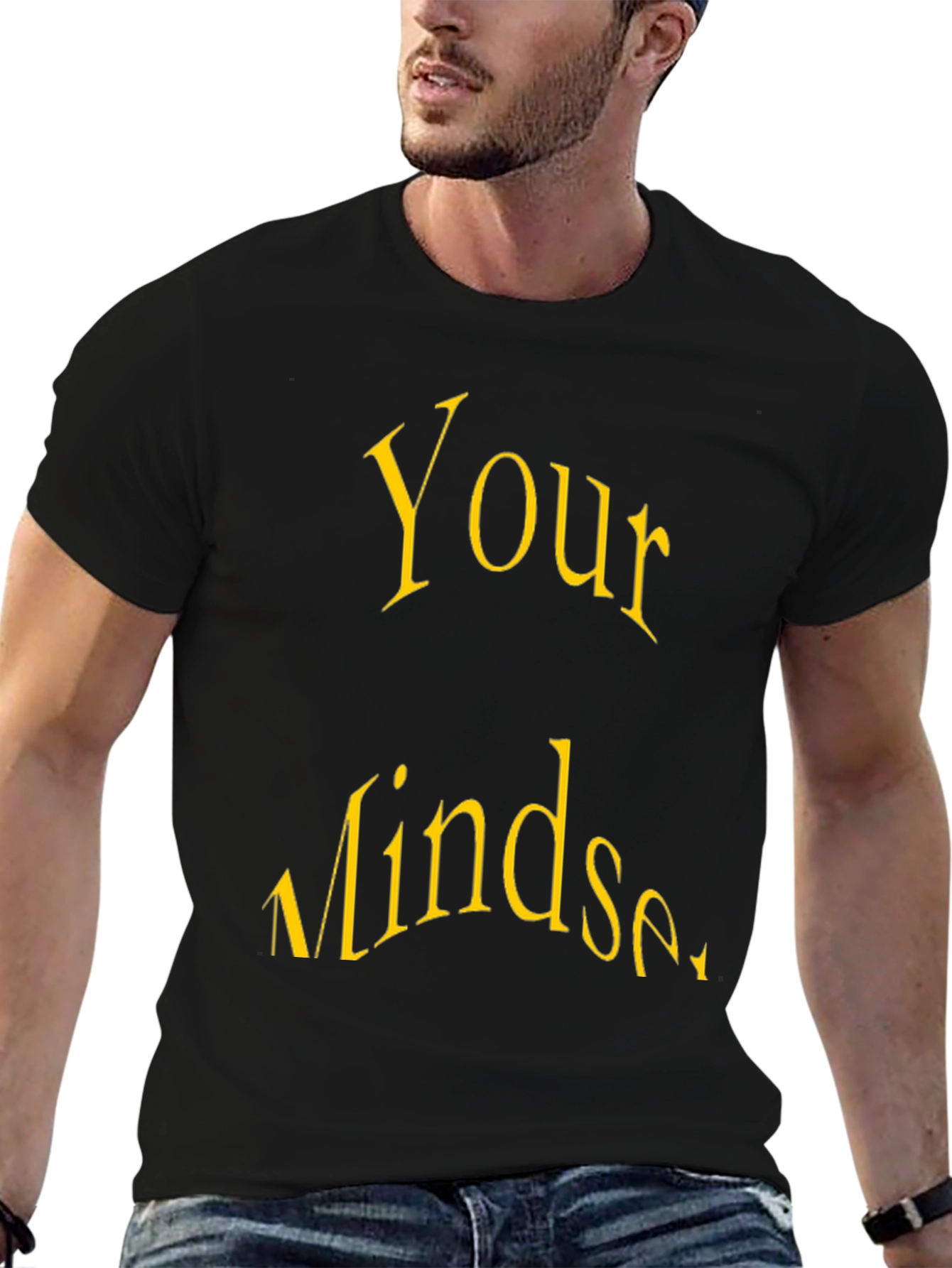 Your Mindset Black Graphic Tee