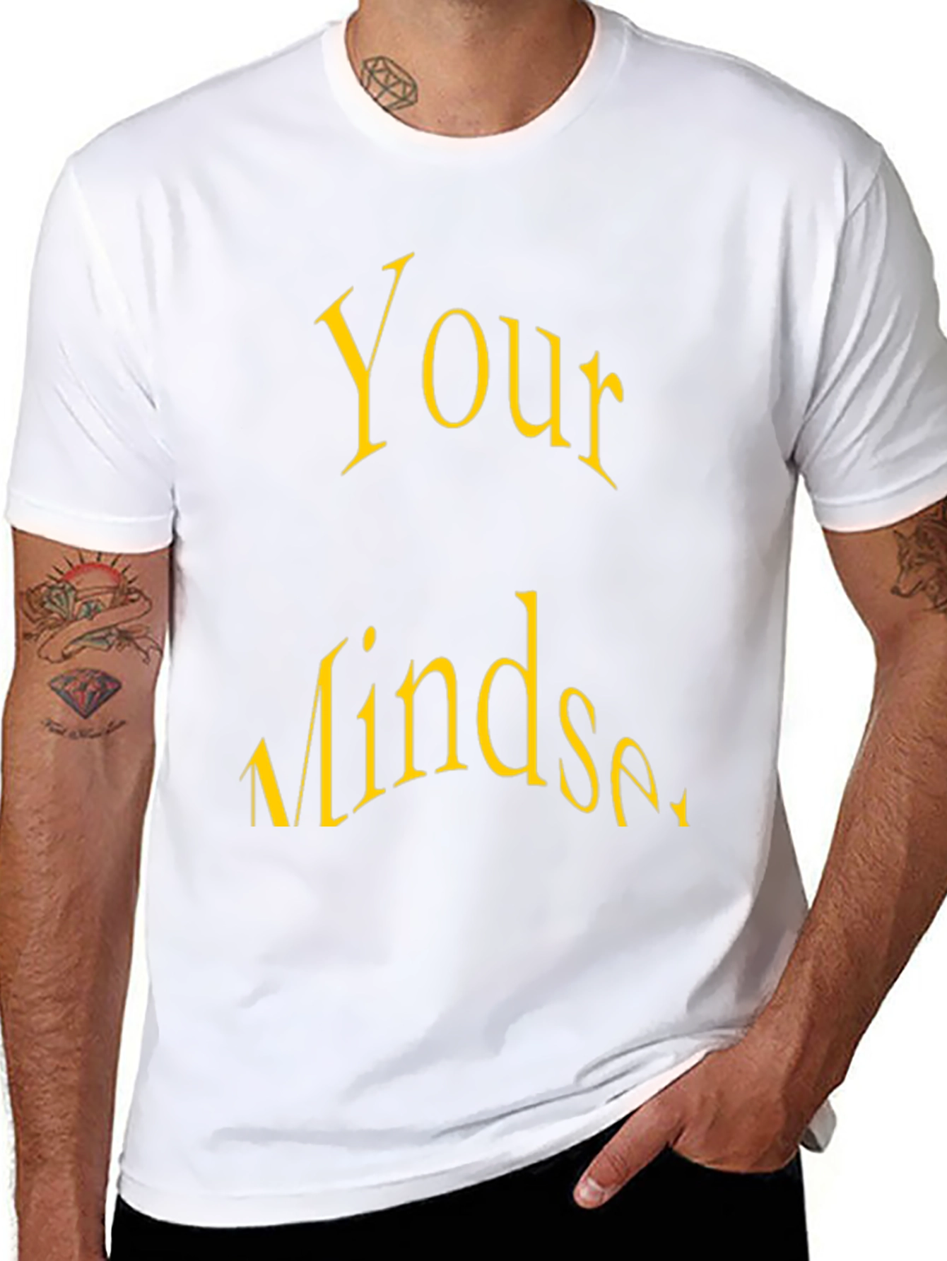 Your Mindset Black Graphic Tee