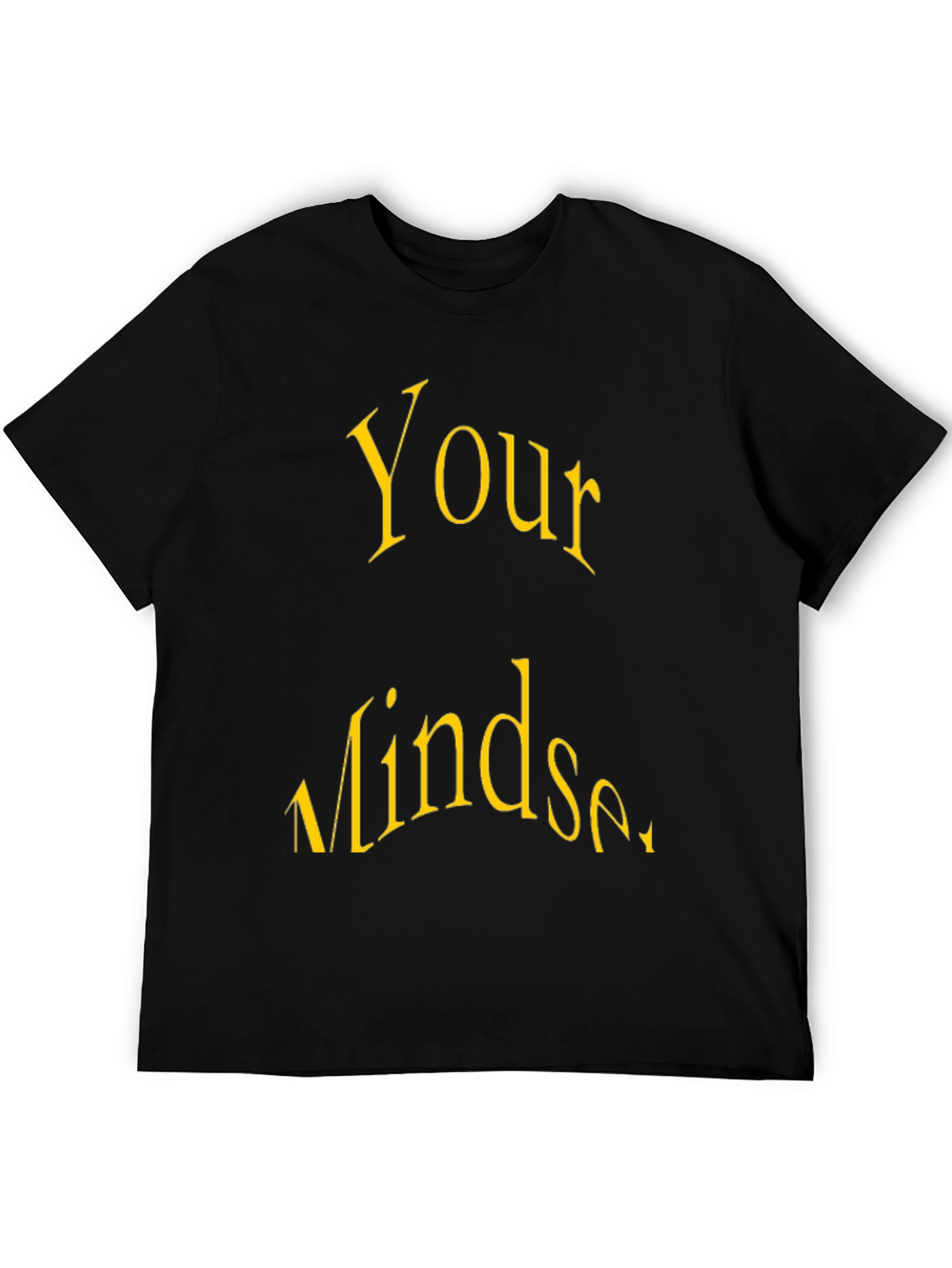 Your Mindset Black Graphic Tee