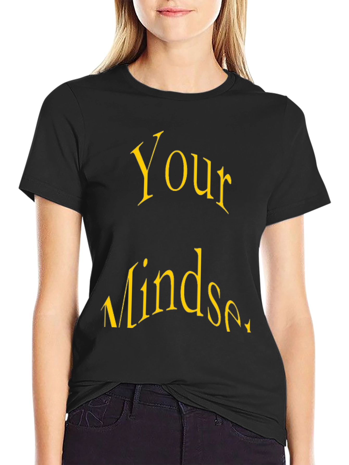 Your Mindset Black Graphic Tee