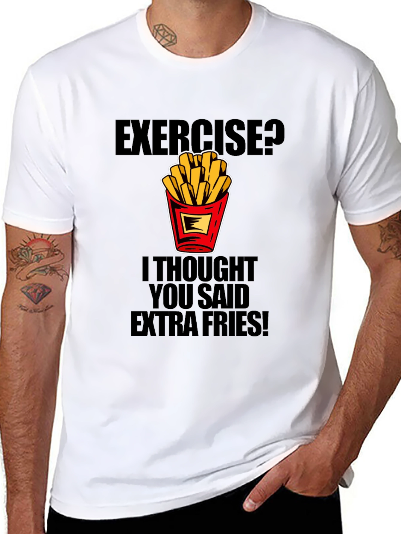 Funny Extra Fries T-Shirt