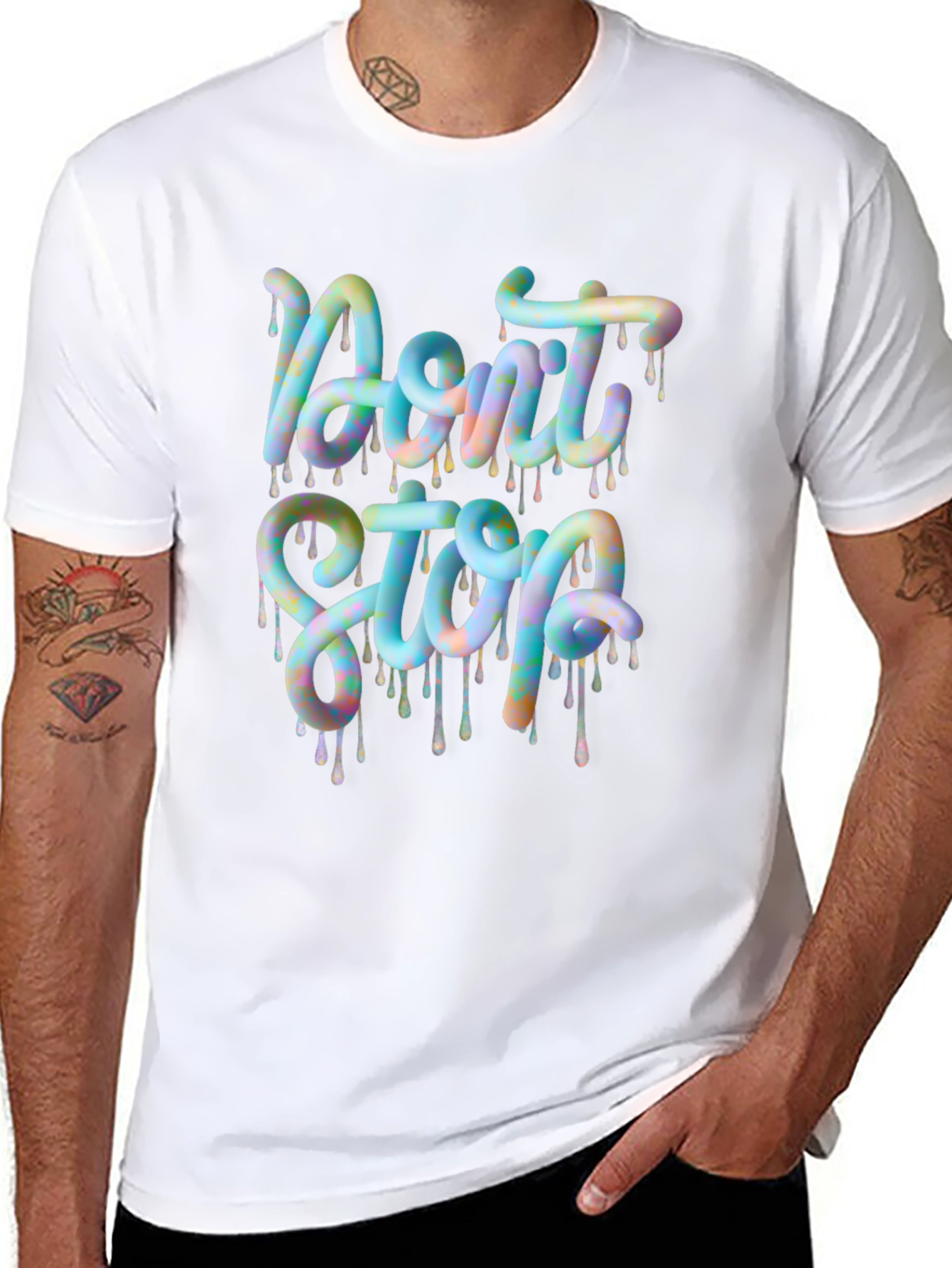 Dont Stop Graphic Tee - Trendy Design