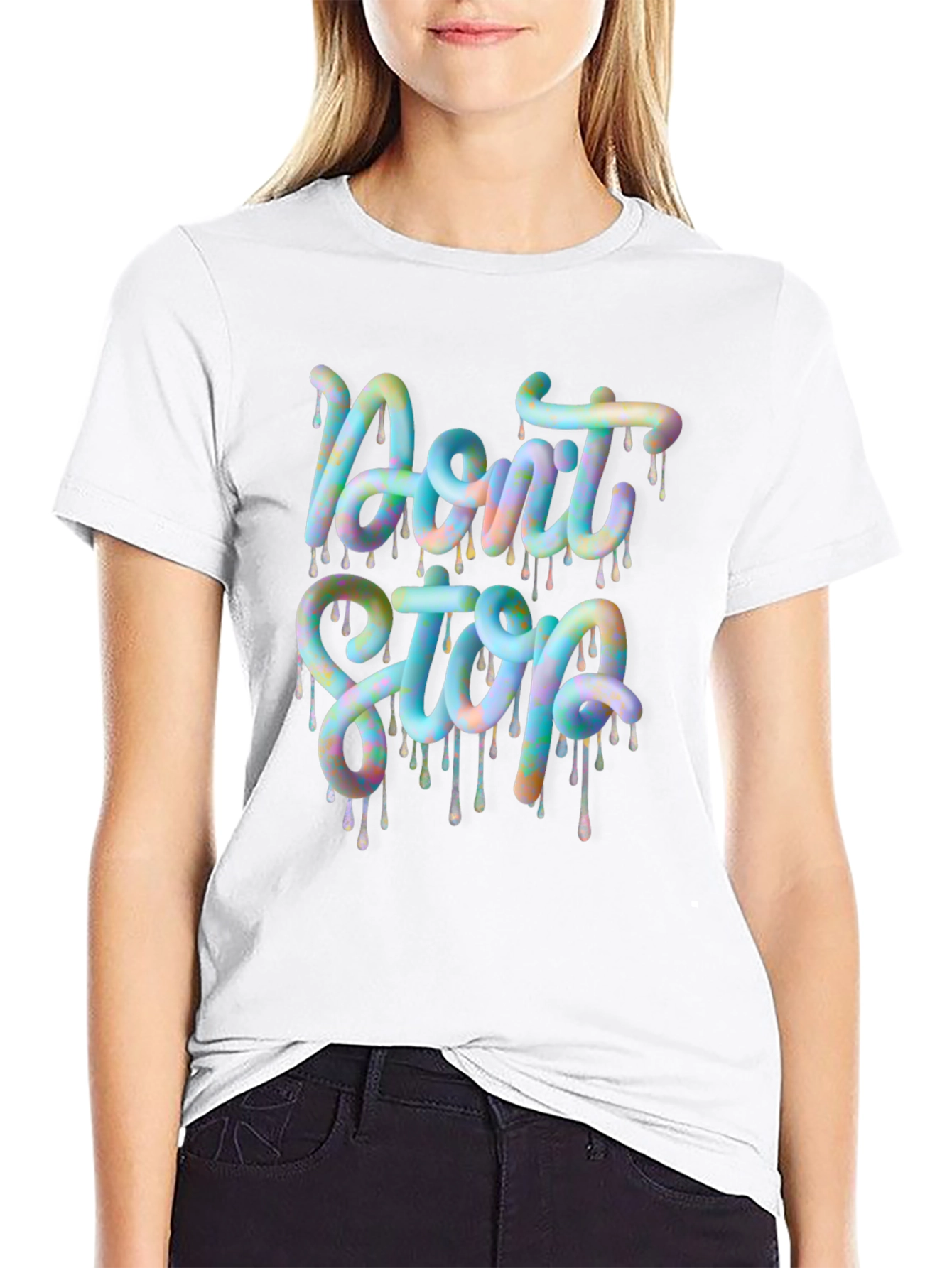 Dont Stop Graphic Tee - Trendy Design
