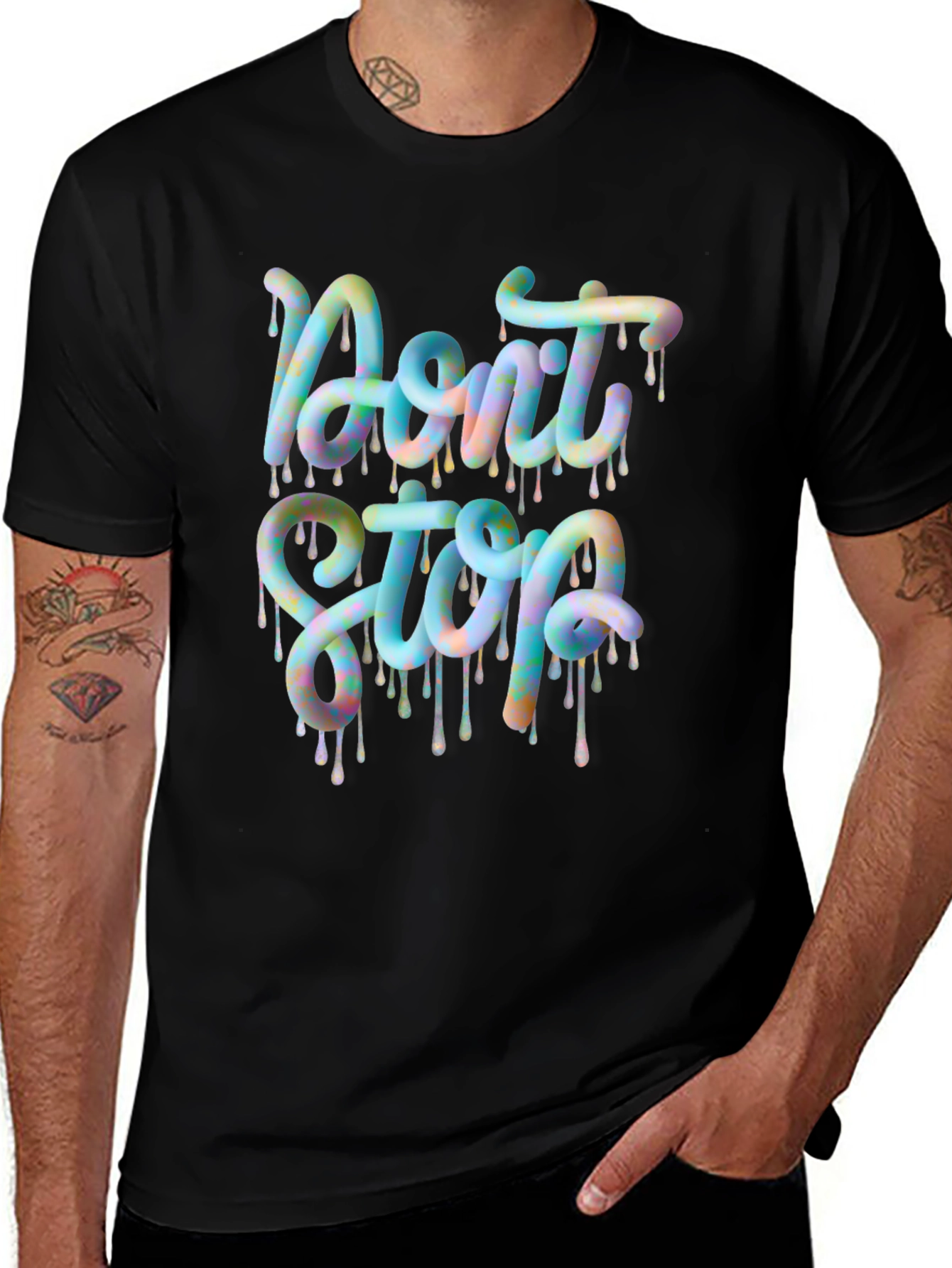 Dont Stop Graphic Tee - Trendy Design