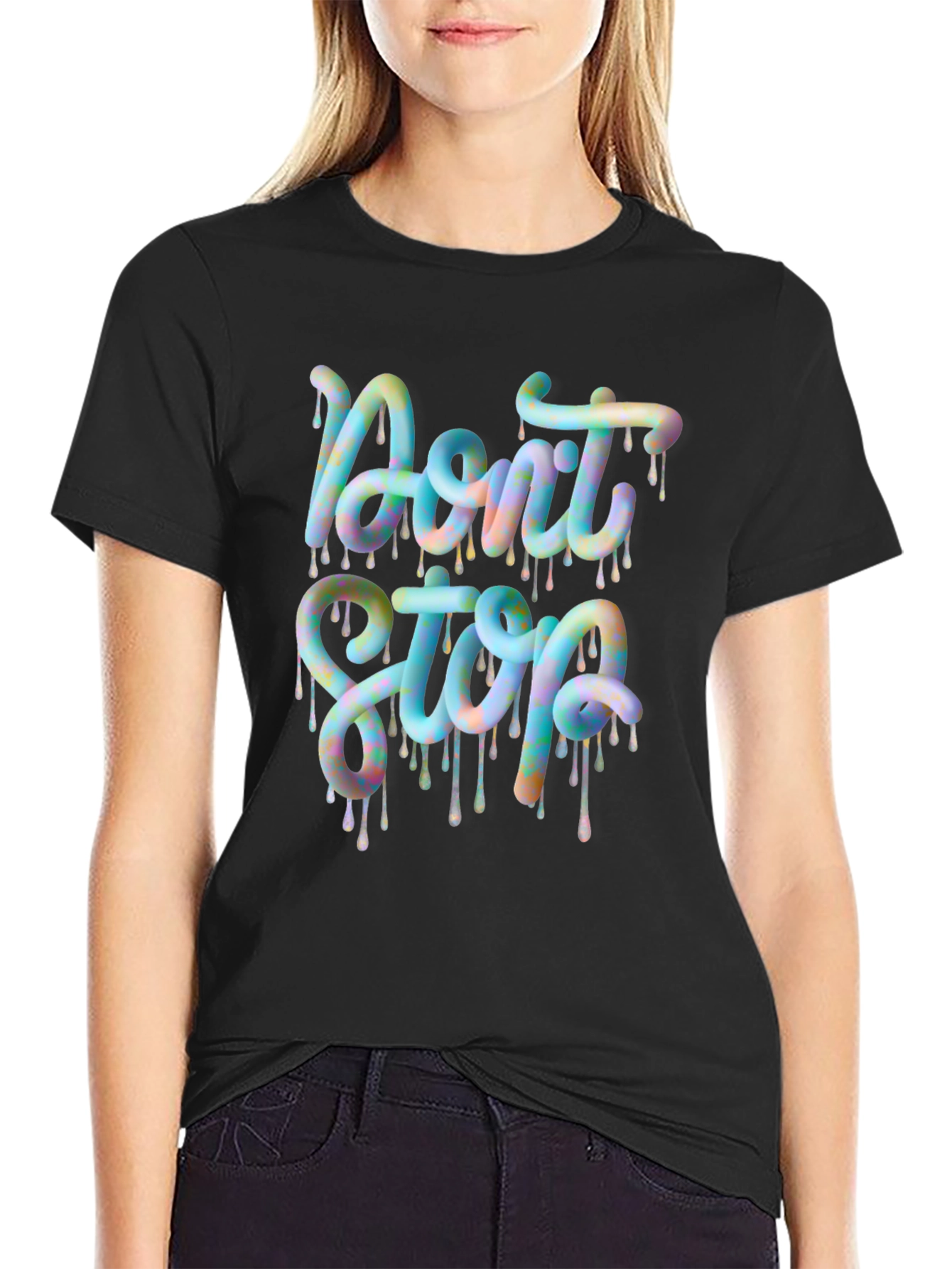 Dont Stop Graphic Tee - Trendy Design