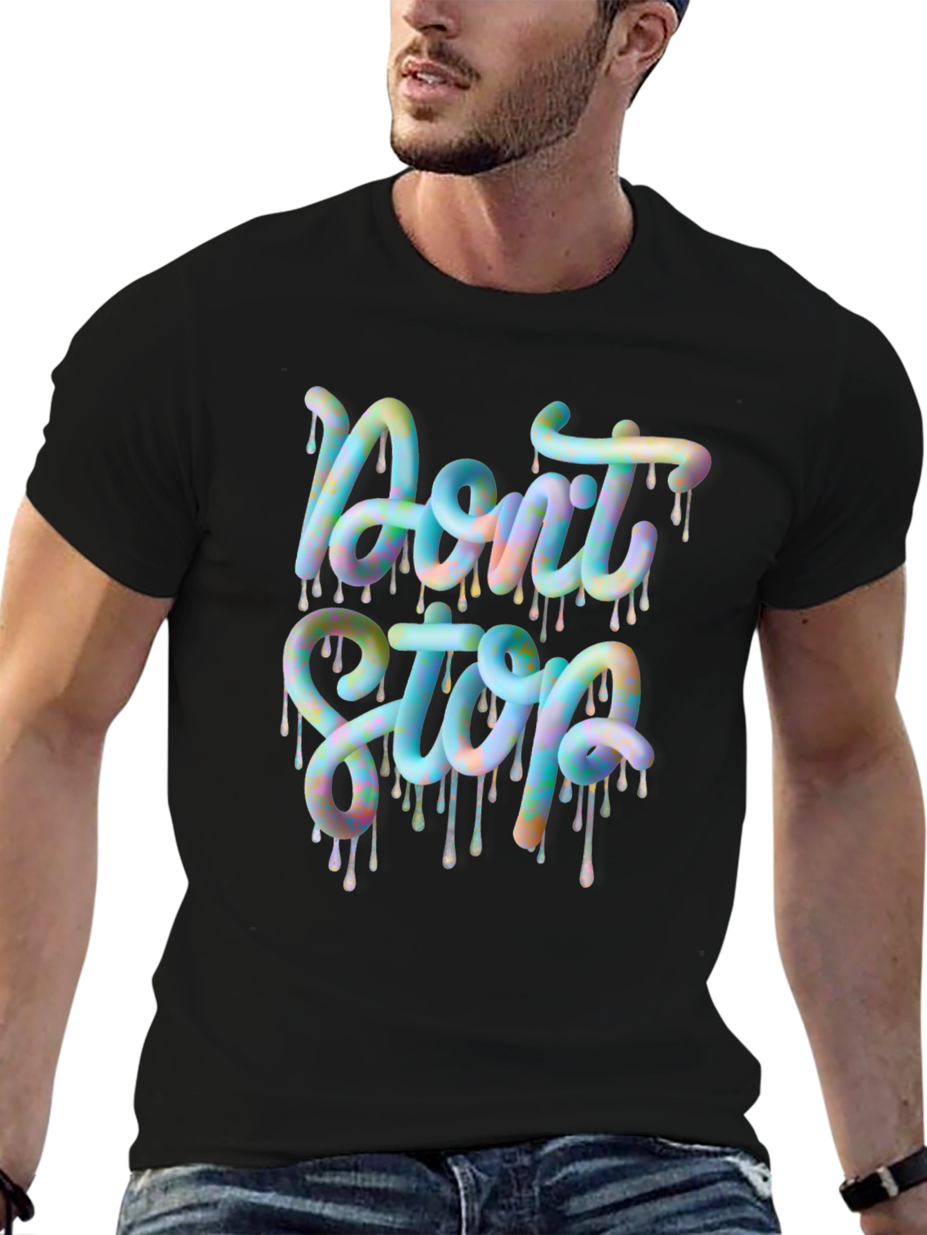 Dont Stop Graphic Tee - Trendy Design
