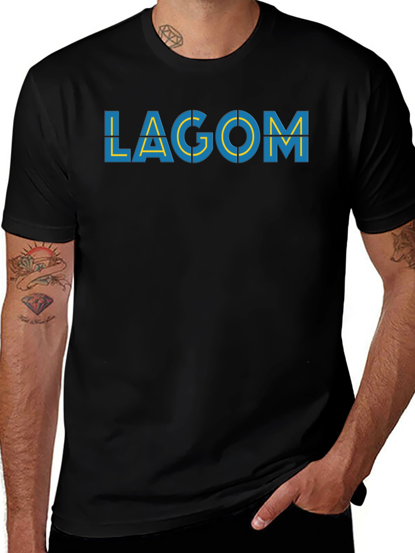 Lagom Graphic Tee - Black
