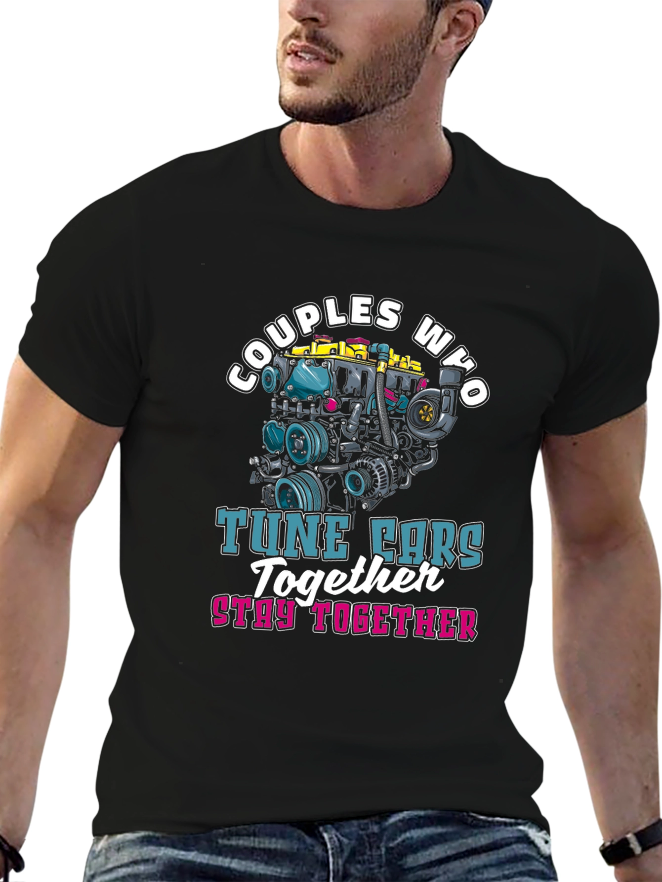 Couples Who Tune Cars Together T-Shirt
