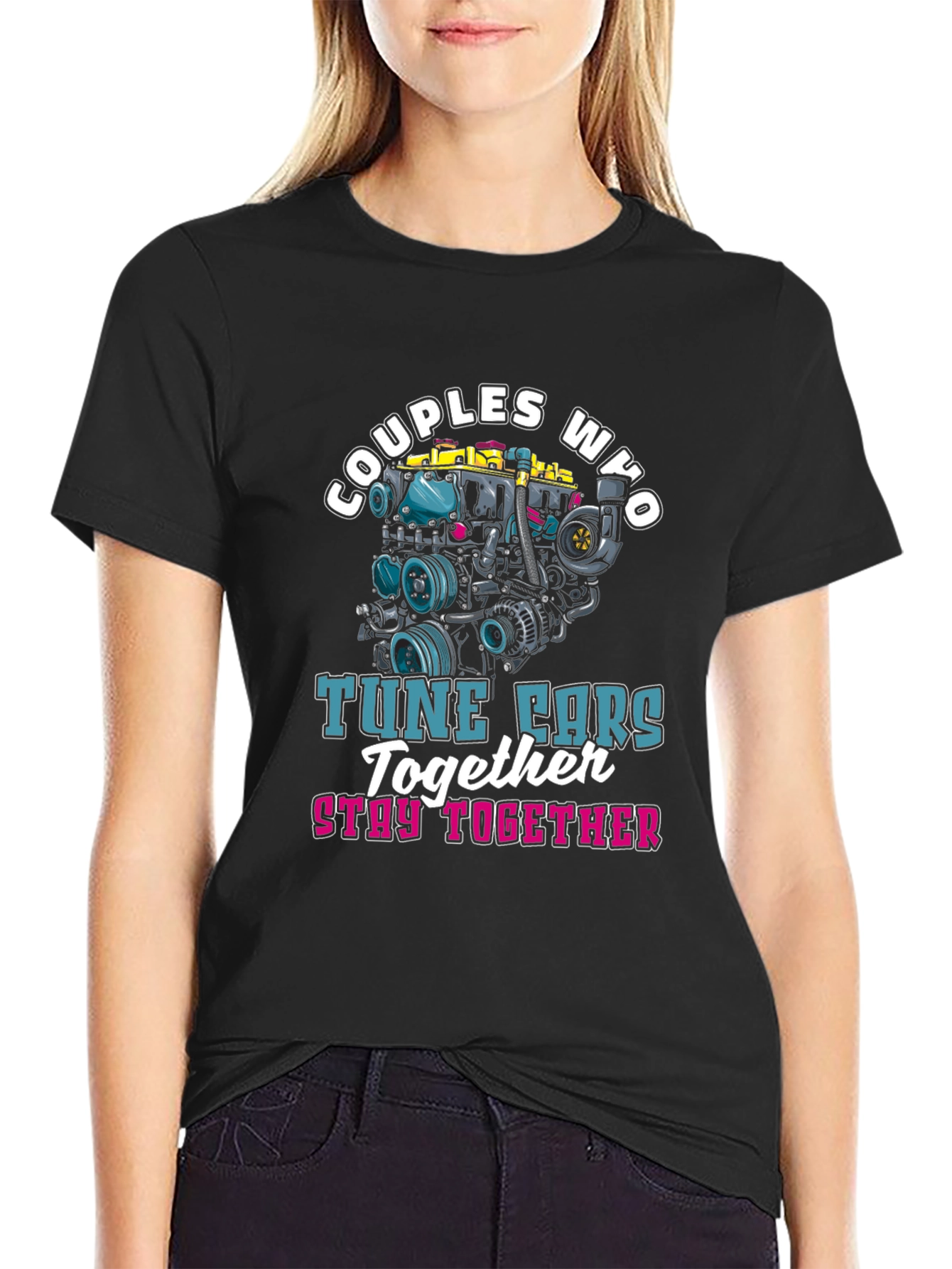 Couples Who Tune Cars Together T-Shirt