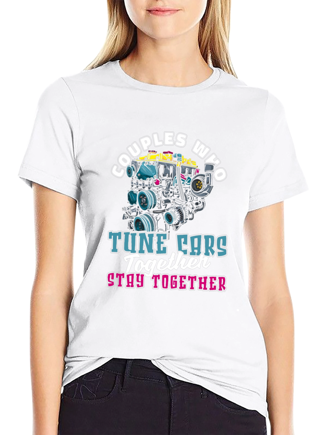 Couples Who Tune Cars Together T-Shirt
