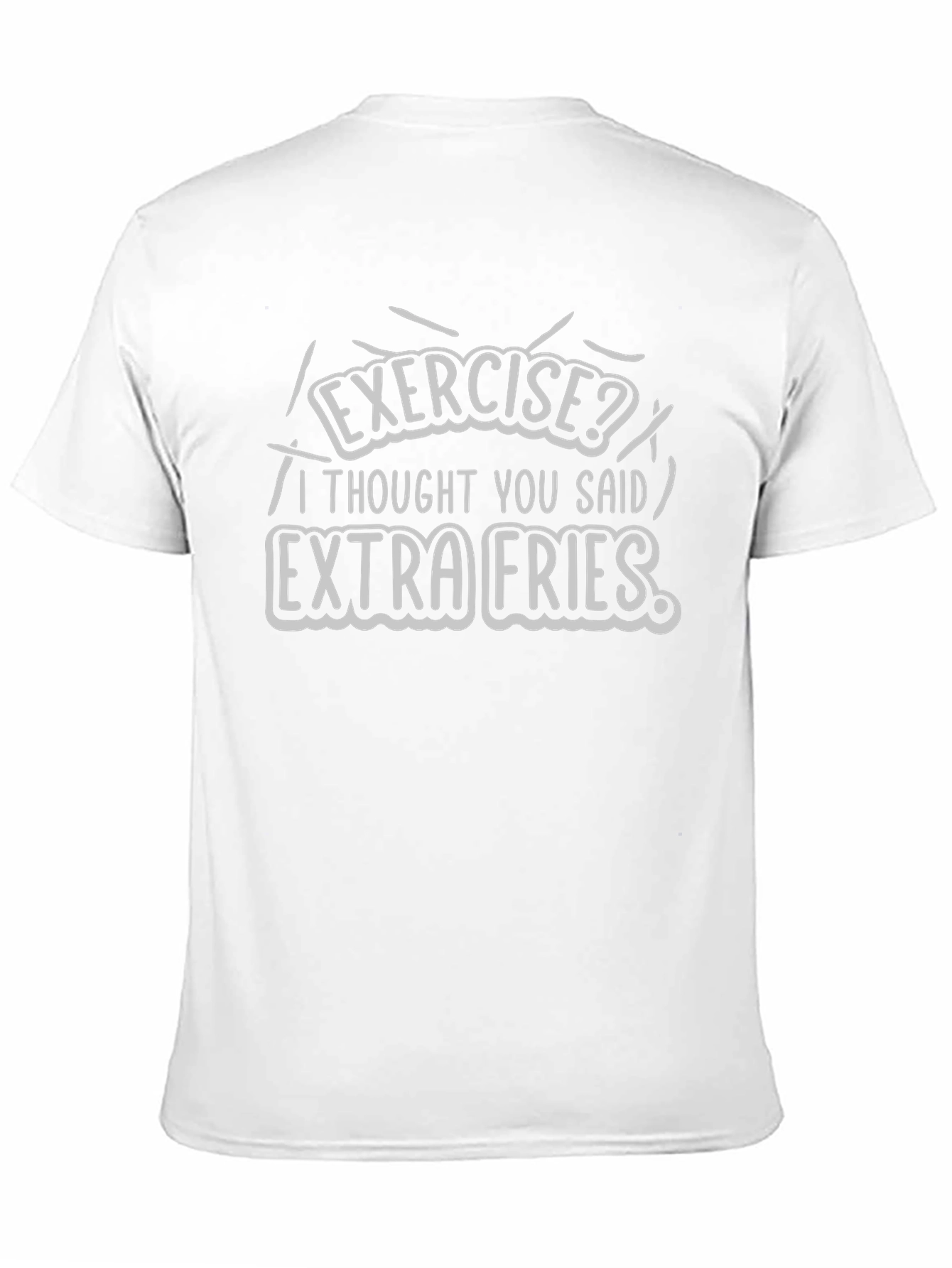 Extra Fries Graphic Tee - Black Casual T-Shirt