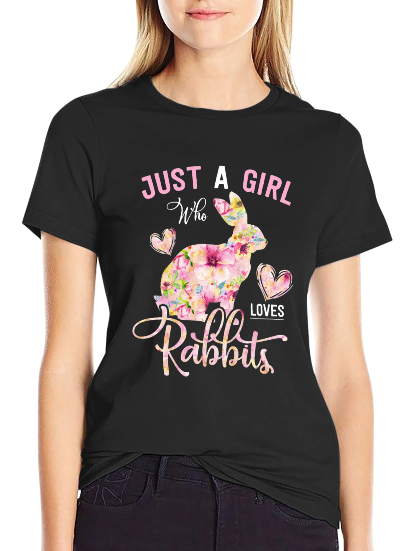 Just A Girl Who Loves Rabbits T-Shirt