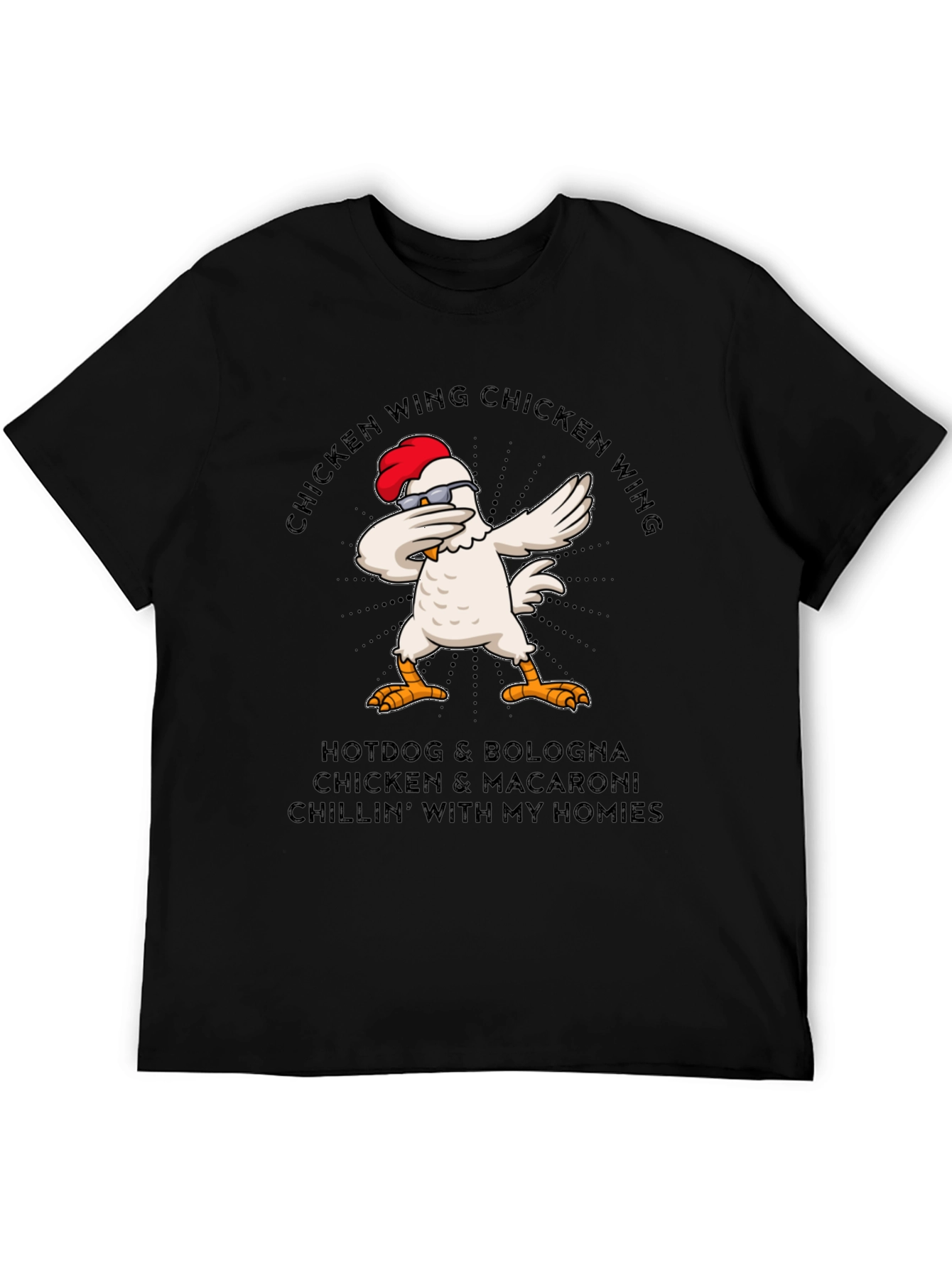Chicken Wing Dabbing T-Shirt - Funny Foodie Tee