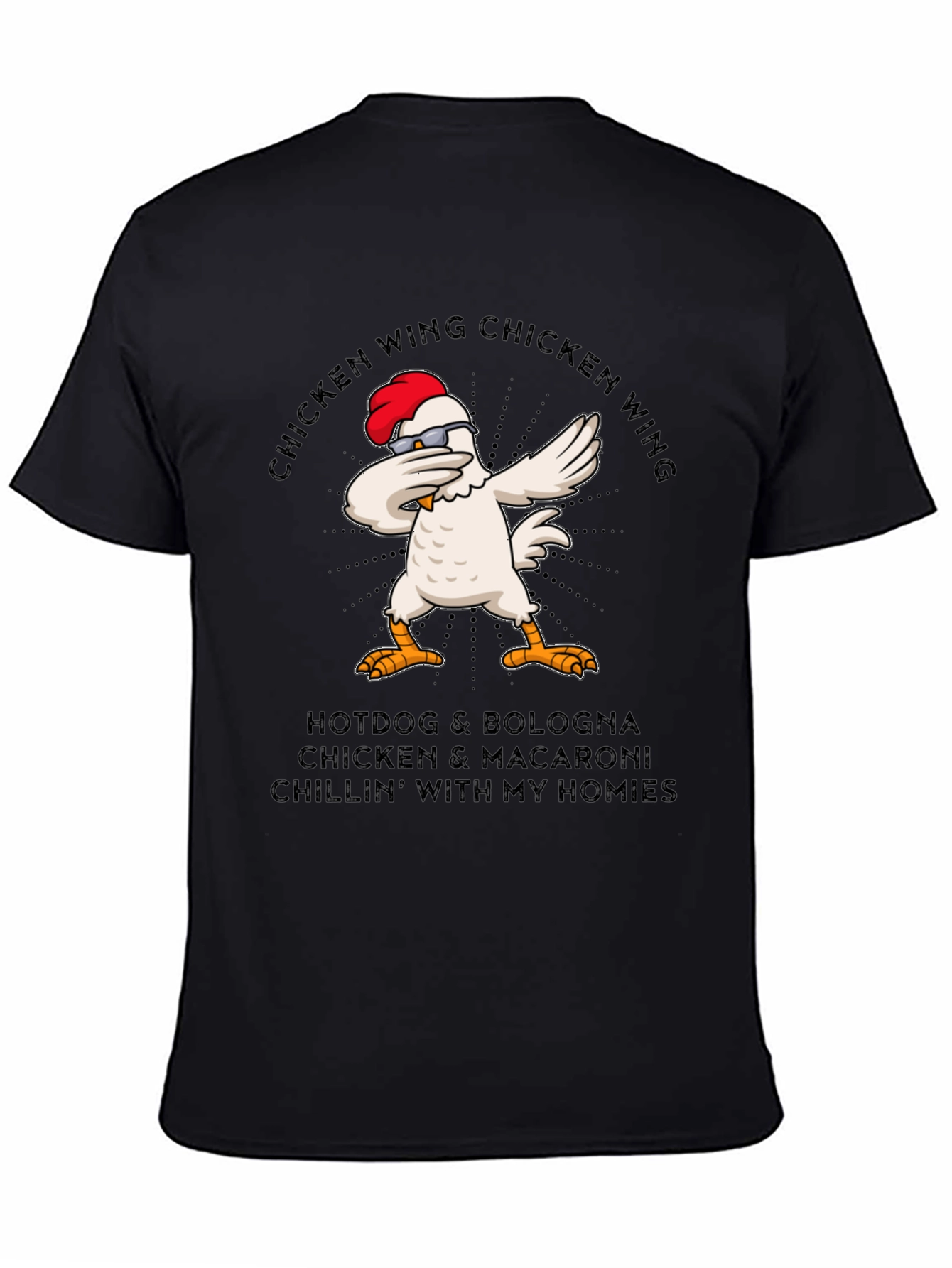 Chicken Wing Dabbing T-Shirt - Funny Foodie Tee