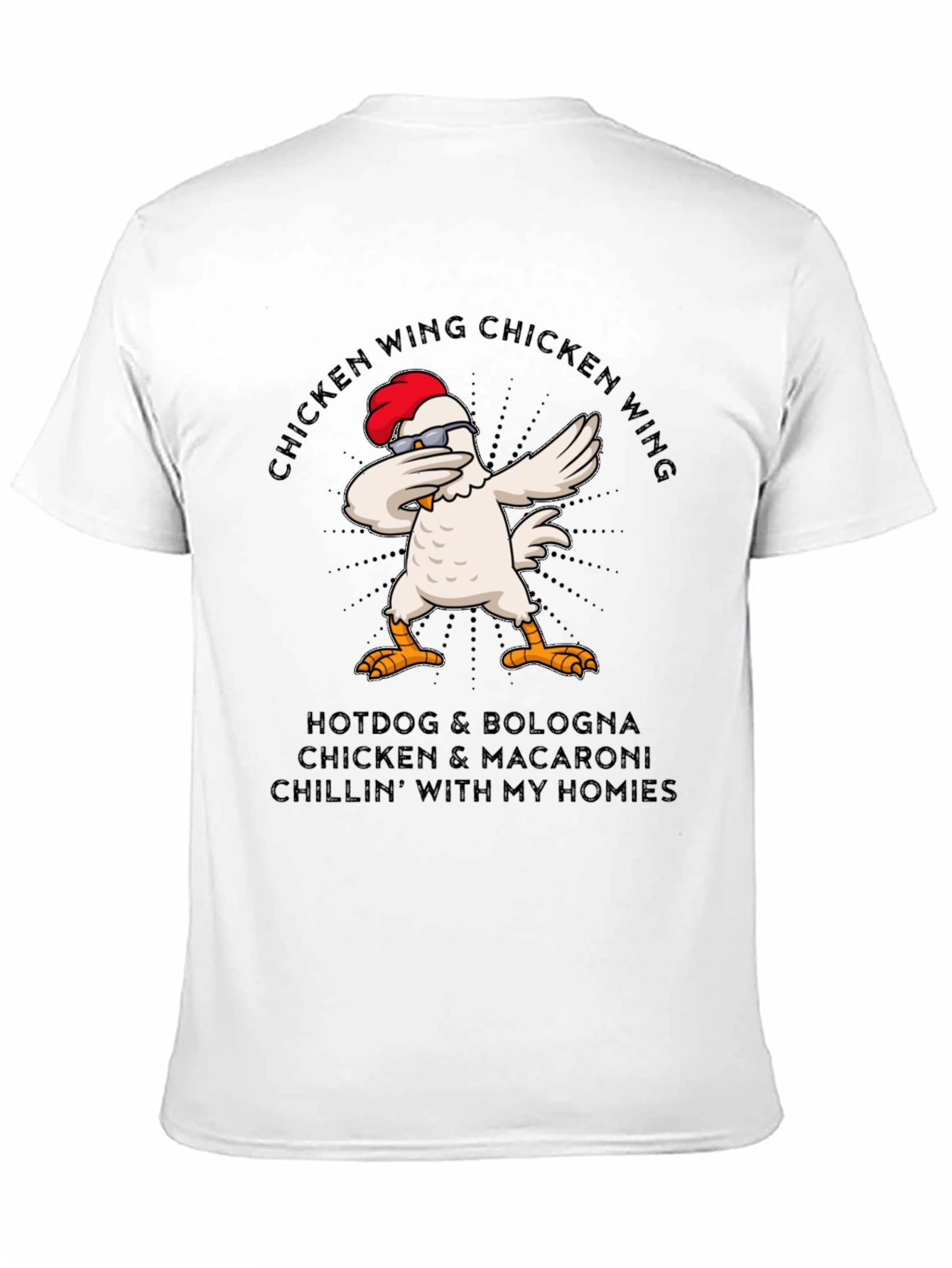 Chicken Wing Dabbing T-Shirt - Funny Foodie Tee