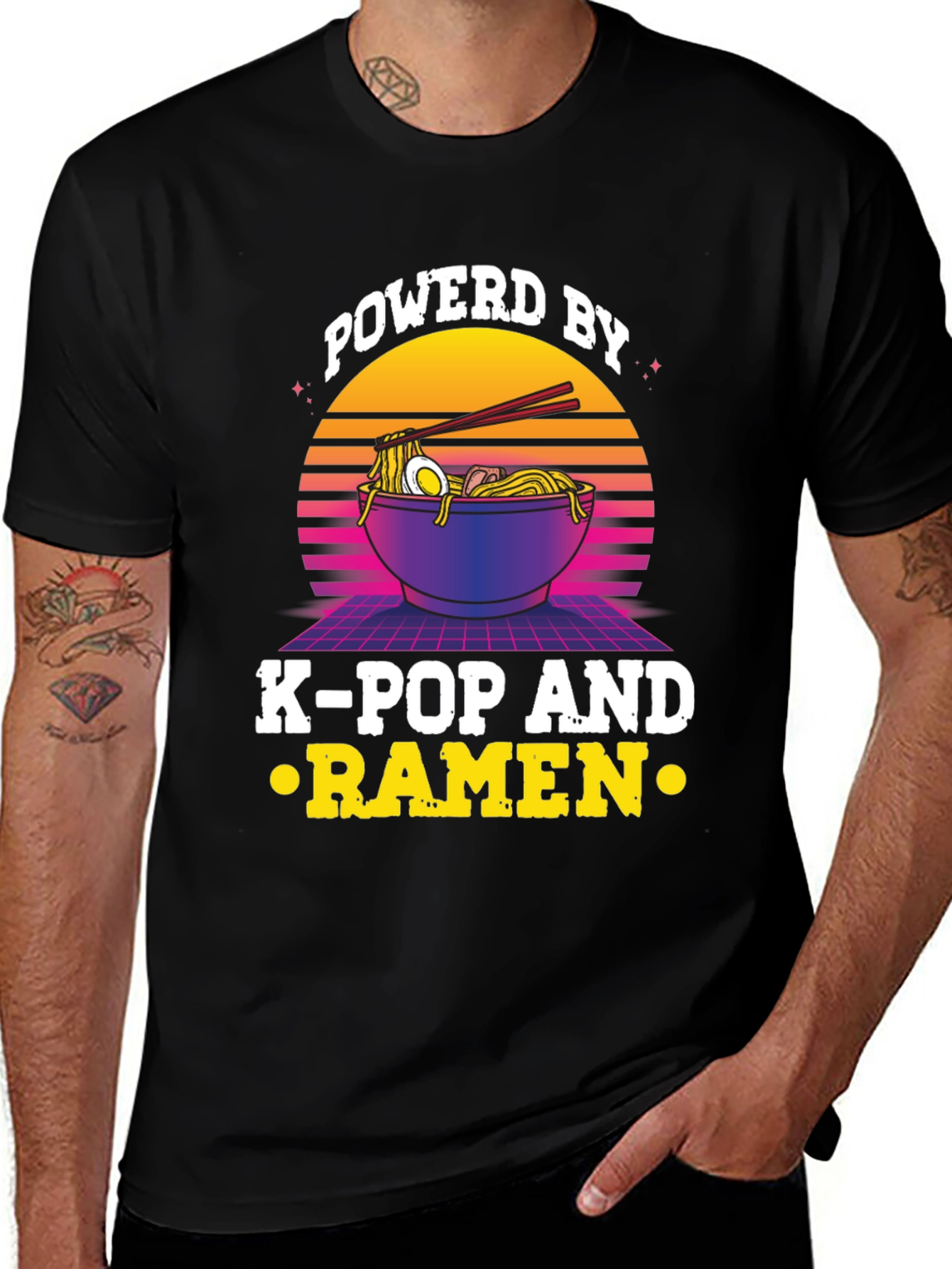 Powered By K-Pop And Ramen T-Shirt