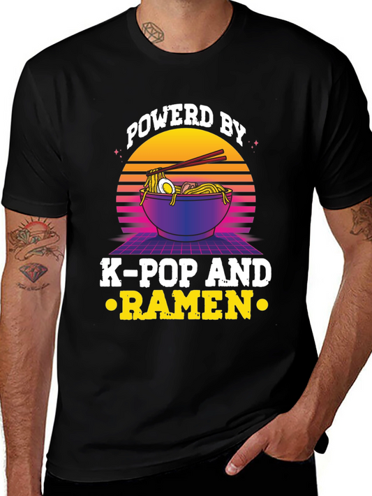Powered By K-Pop And Ramen T-Shirt