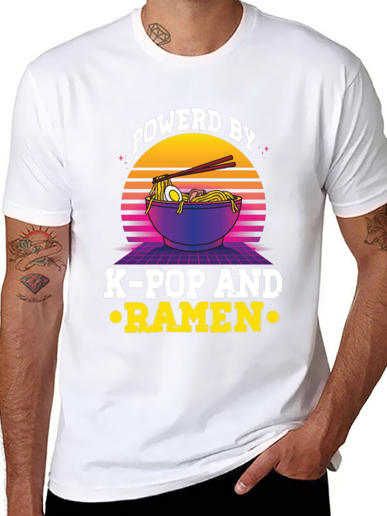 Powered By K-Pop And Ramen T-Shirt