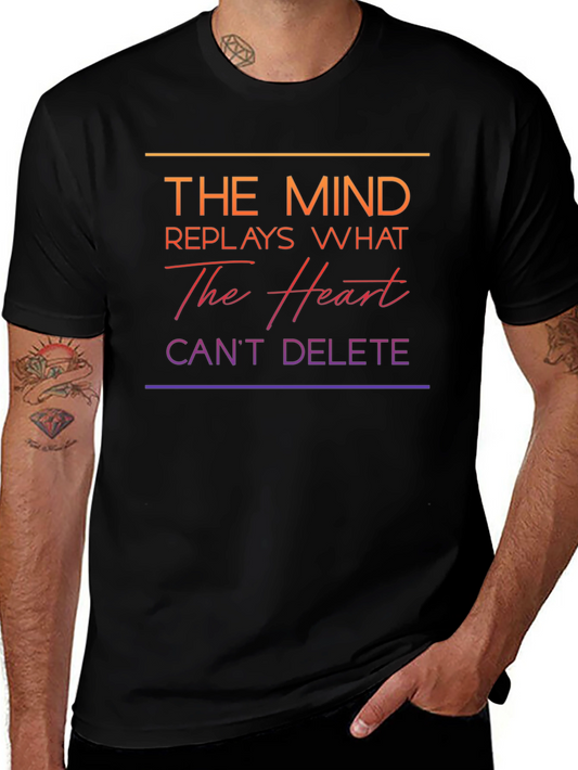 The Mind Replays T-Shirt - Heart & Memory Graphic Tee