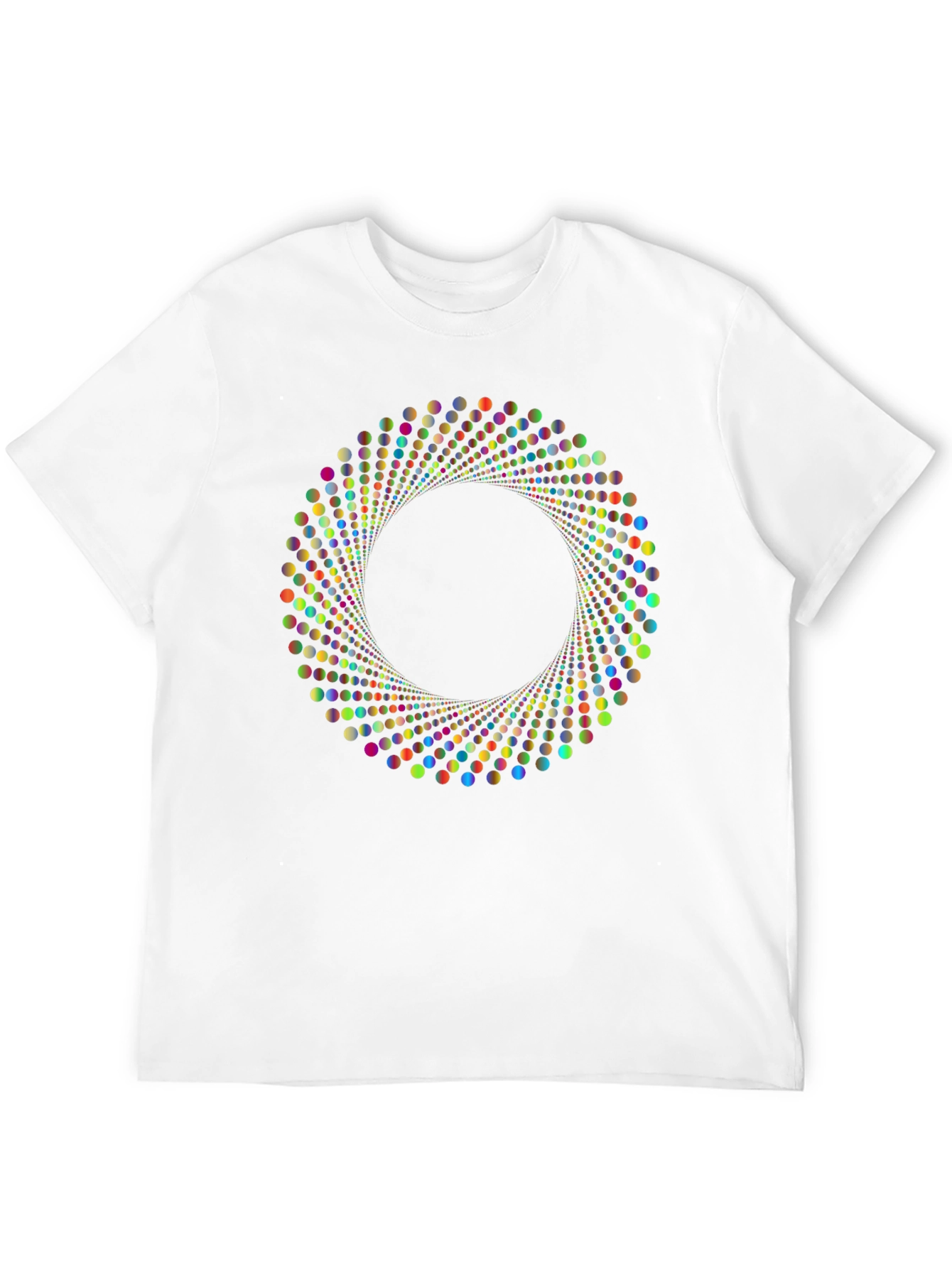 Vortex Dots Graphic T-Shirt - Modern Design