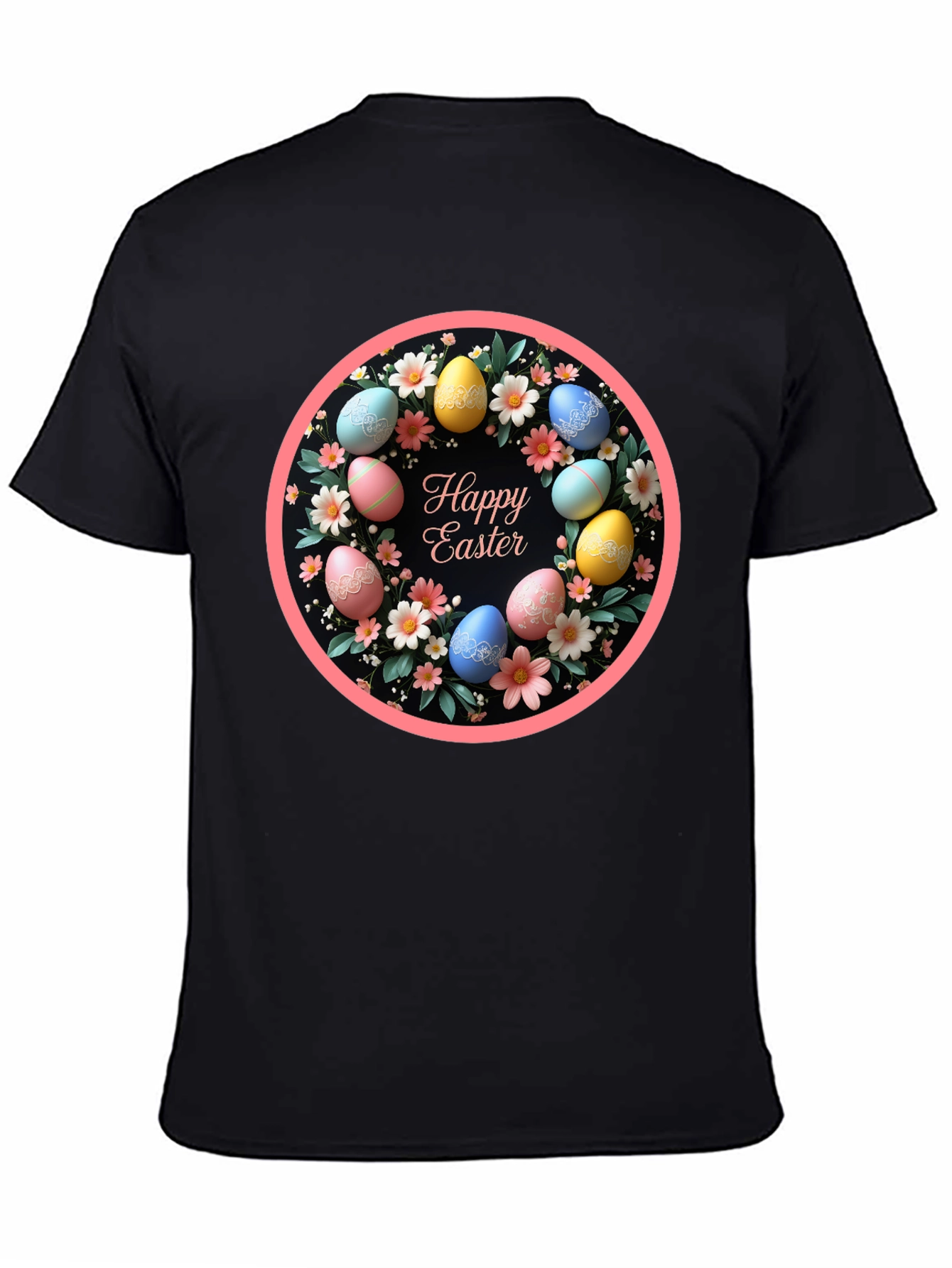 Happy Easter Egg Wreath T-Shirt