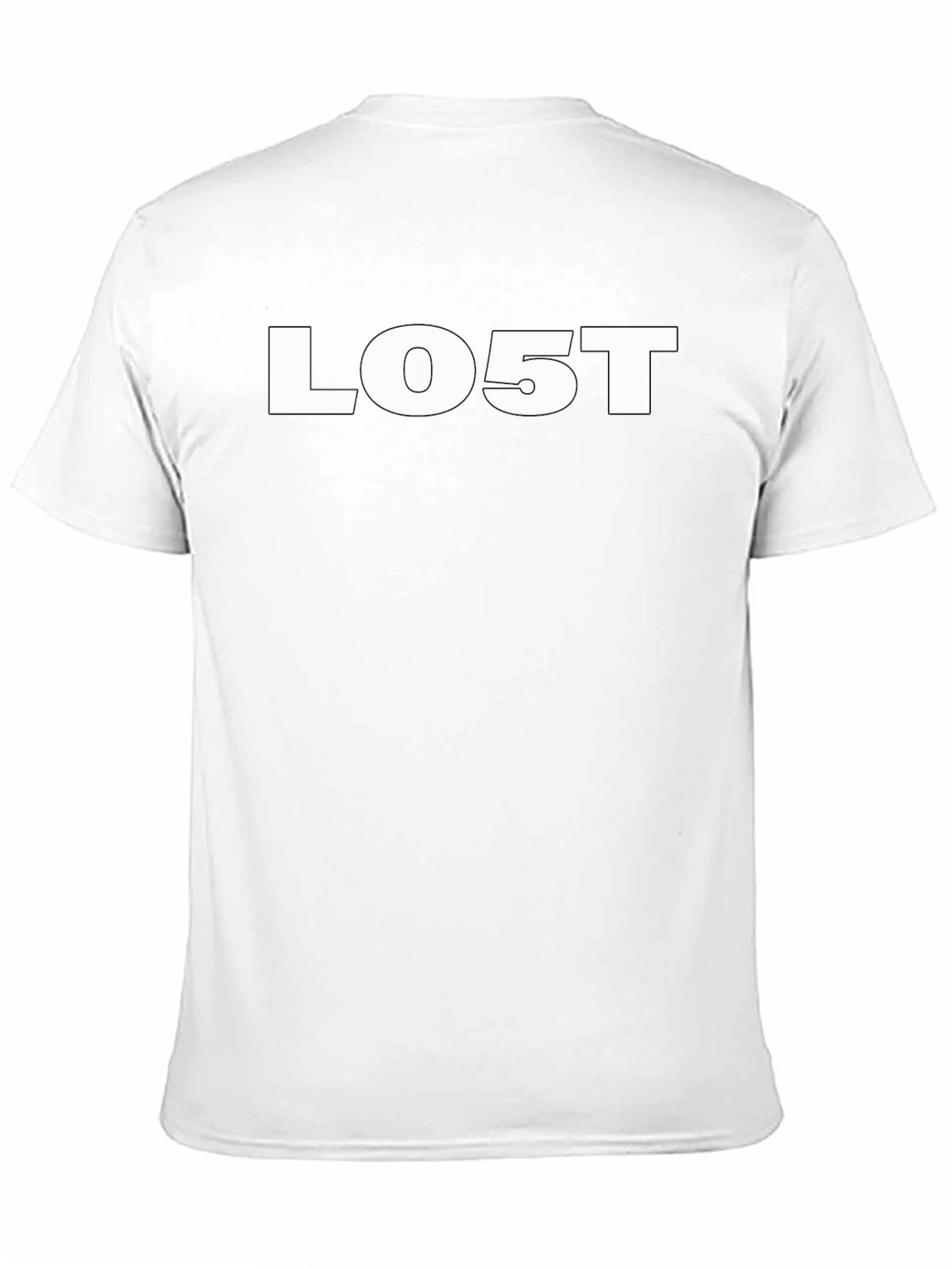 LO5T Graphic Tee - Classic Black Cotton T-Shirt