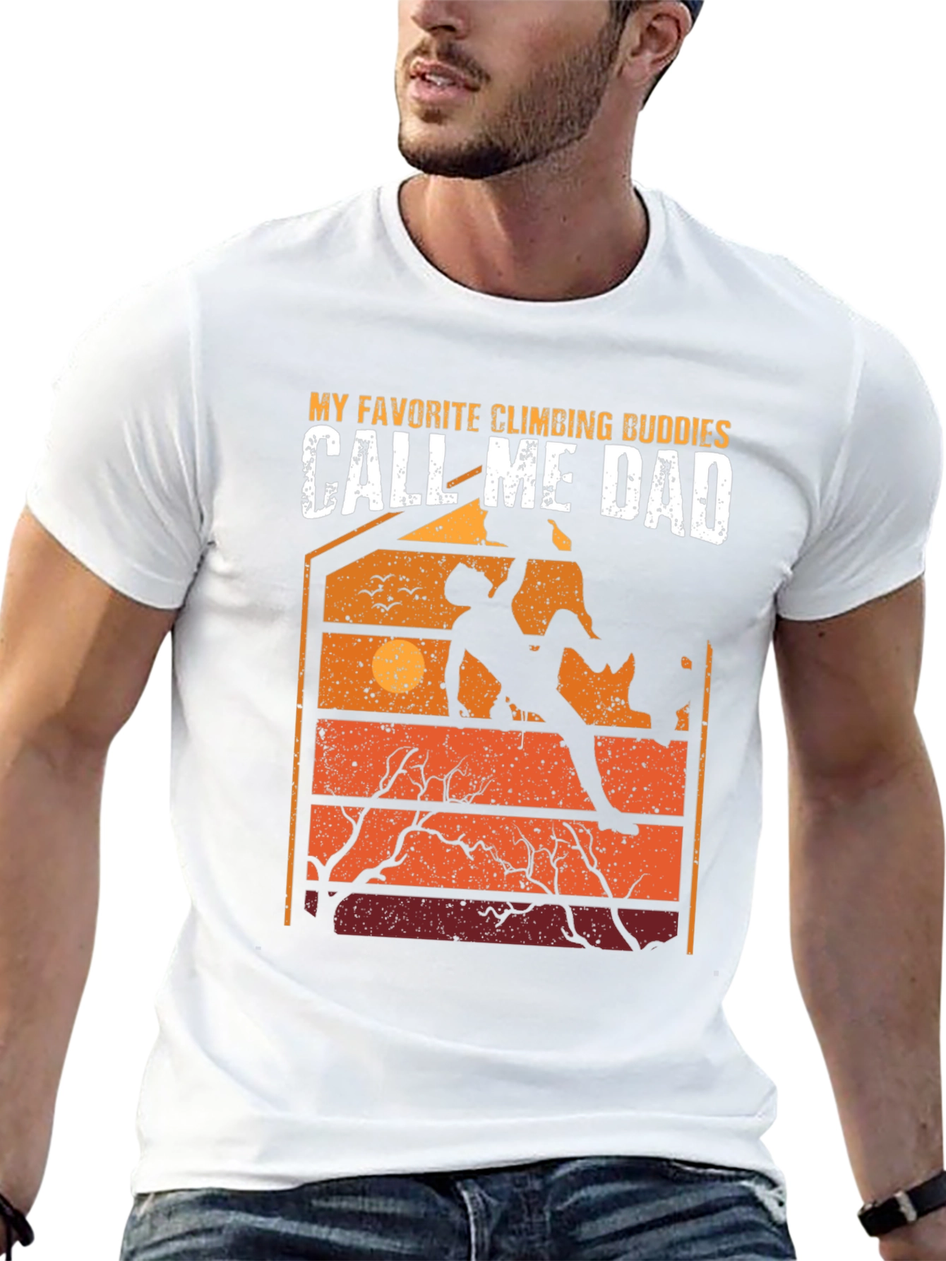 Climbing Dad T-Shirt: Favorite Climbing Buddies Graphic Tee