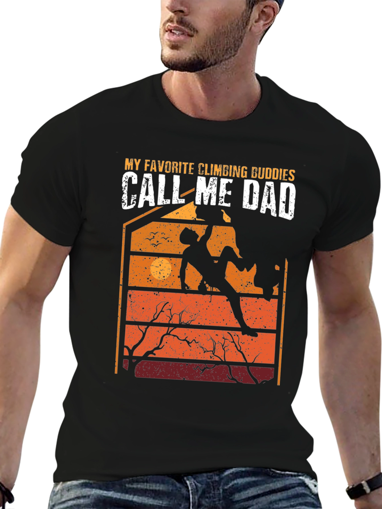 Climbing Dad T-Shirt: Favorite Climbing Buddies Graphic Tee