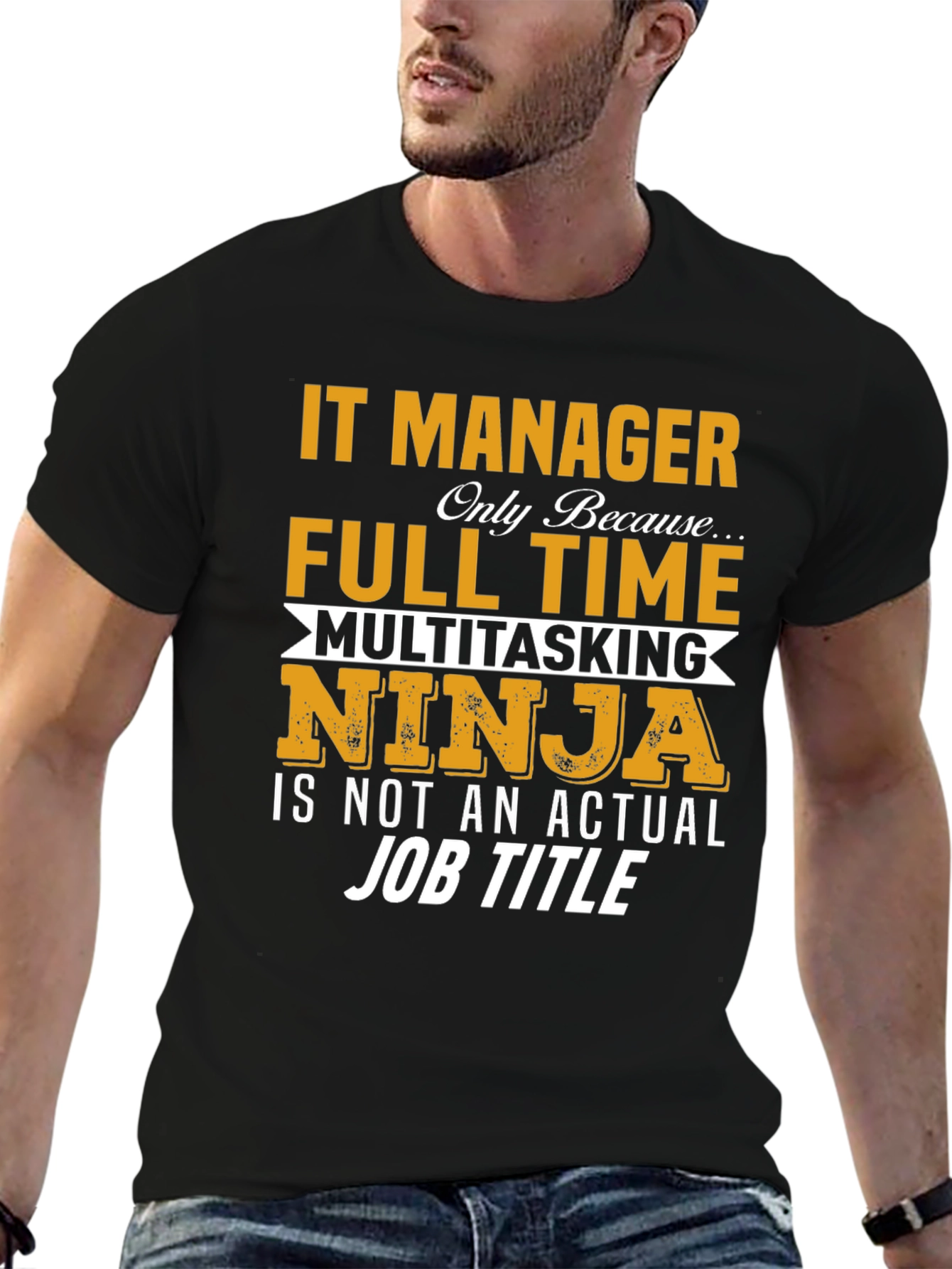 IT Manager Full Time Ninja T-Shirt