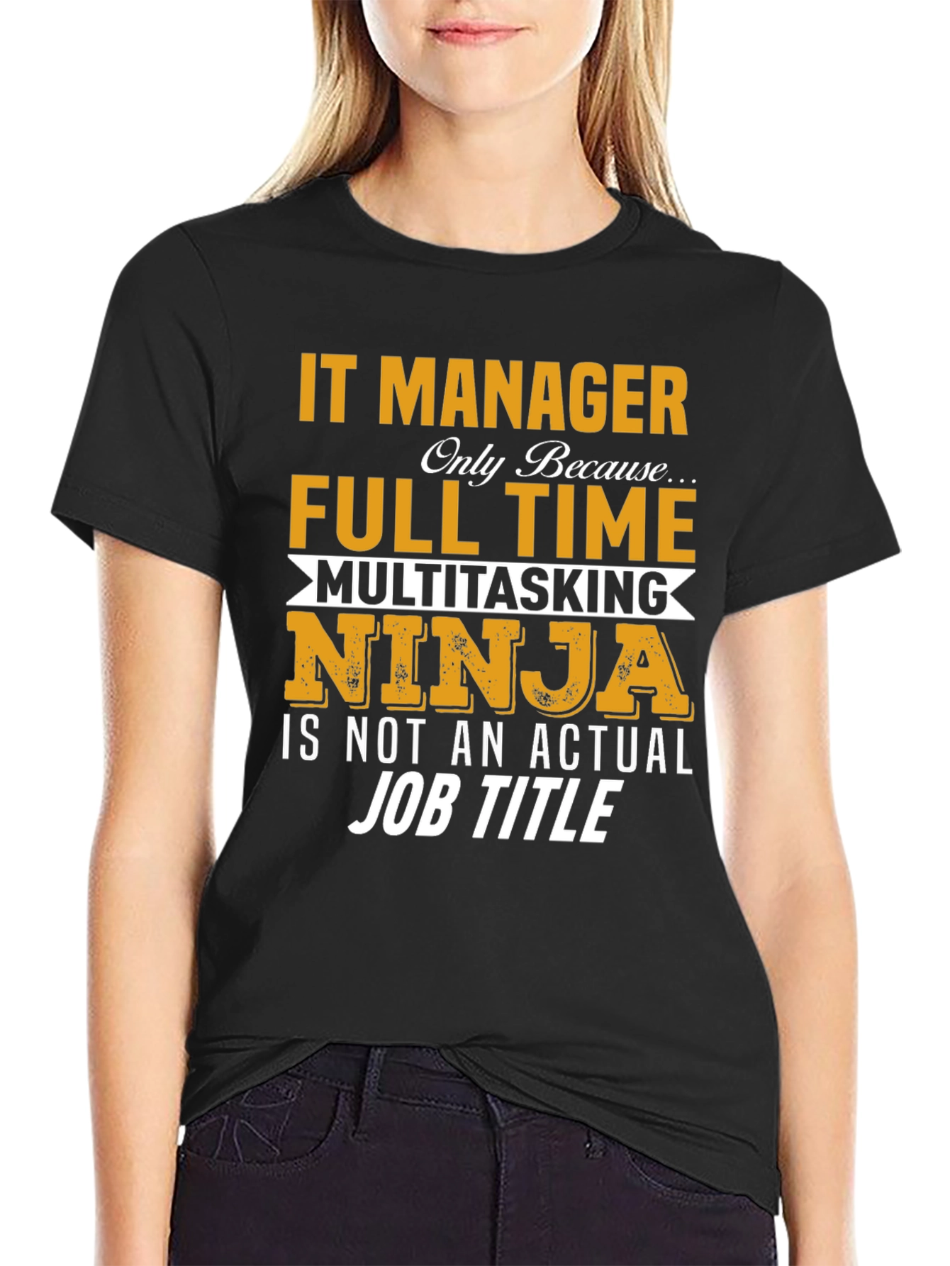 IT Manager Full Time Ninja T-Shirt