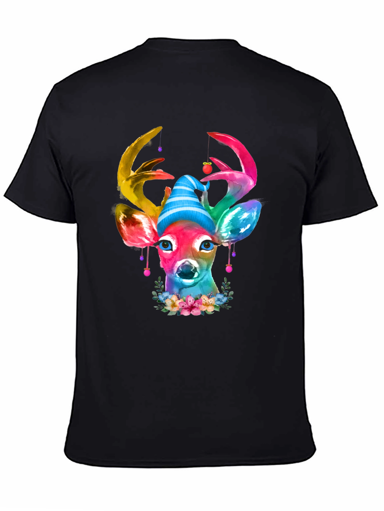 Watercolor Deer Christmas T-Shirt