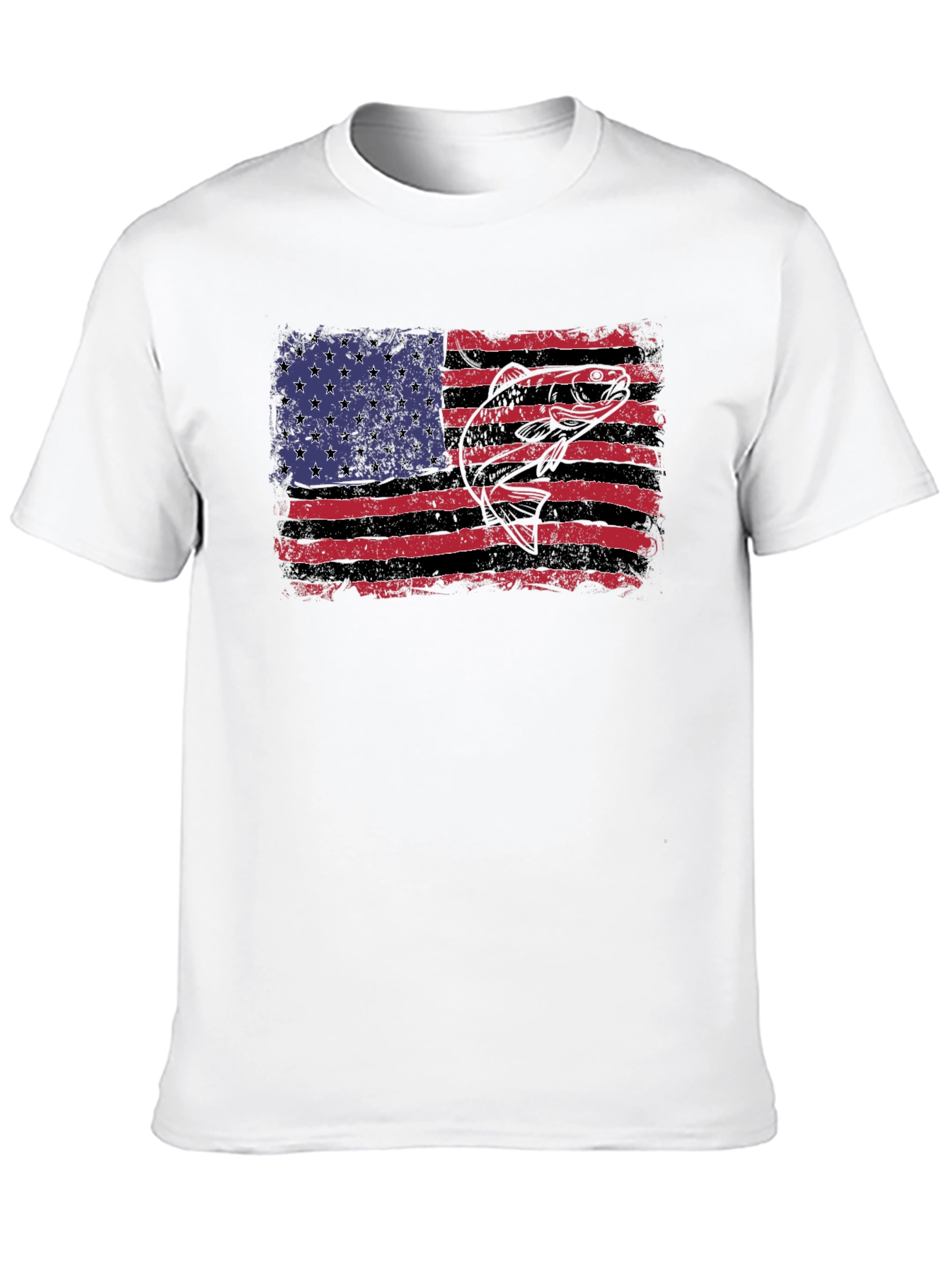 American Flag Bass Graphic Tee