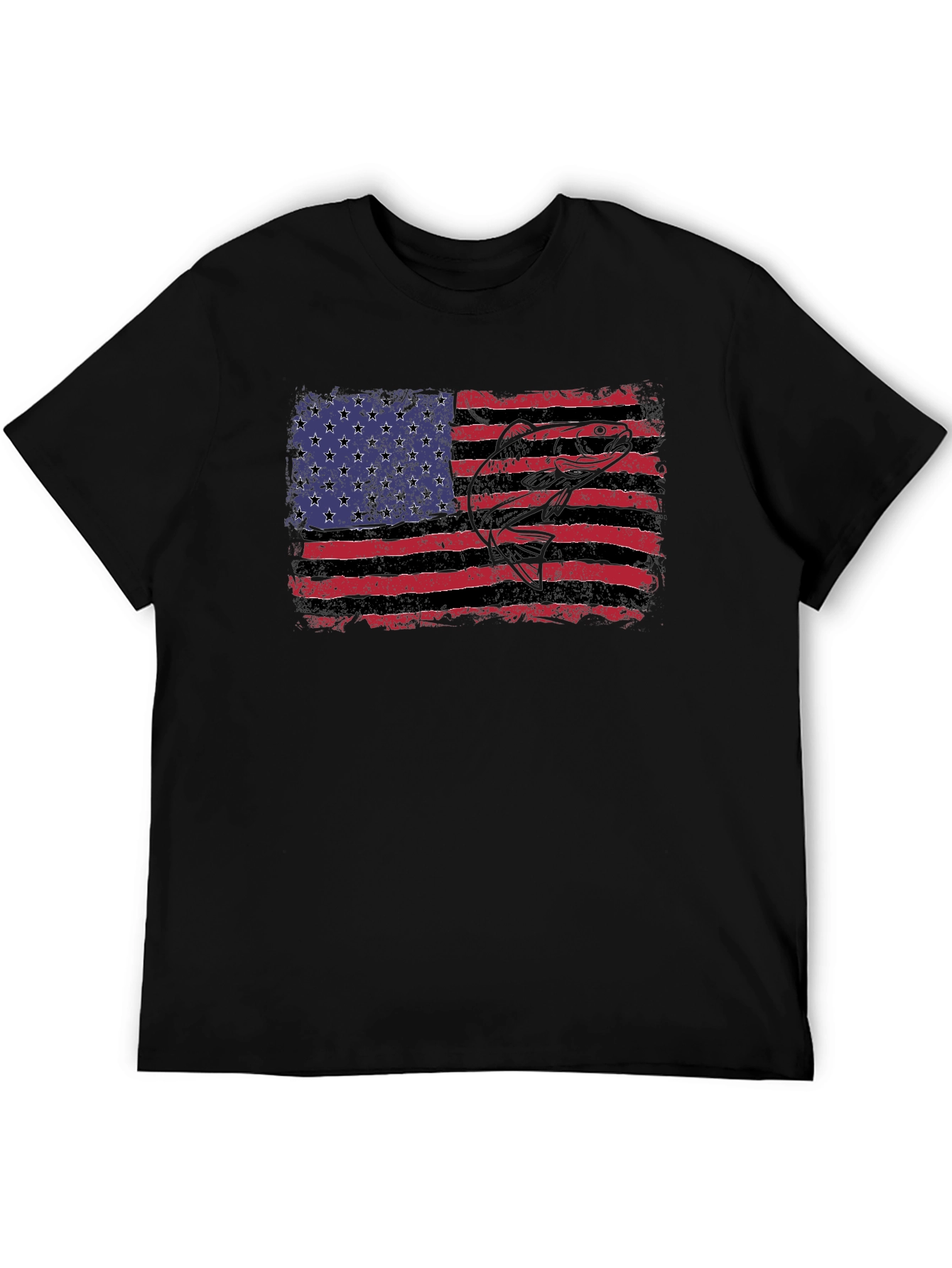 American Flag Bass Graphic Tee