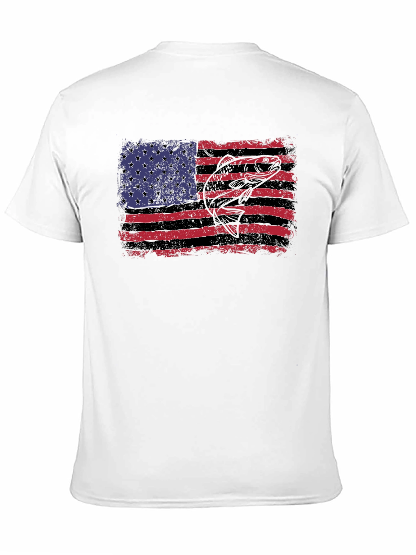 American Flag Bass Graphic Tee