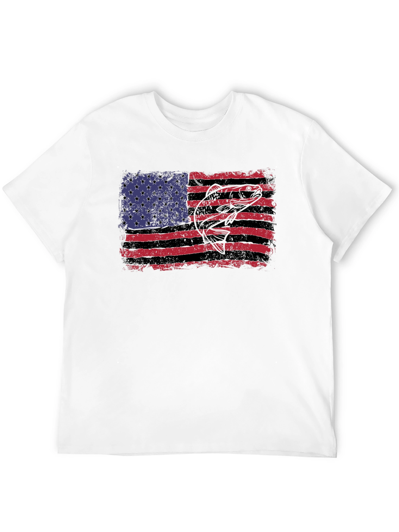 American Flag Bass Graphic Tee