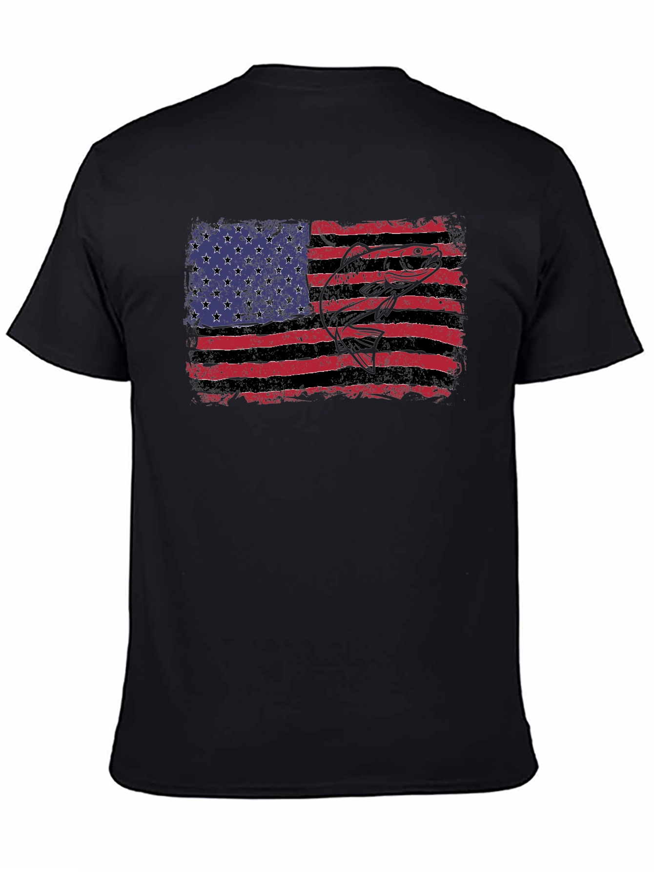 American Flag Bass Graphic Tee