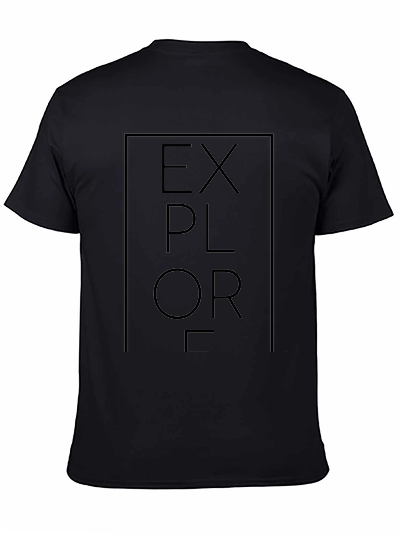Explore Graphic T-Shirt - Black Cotton Tee